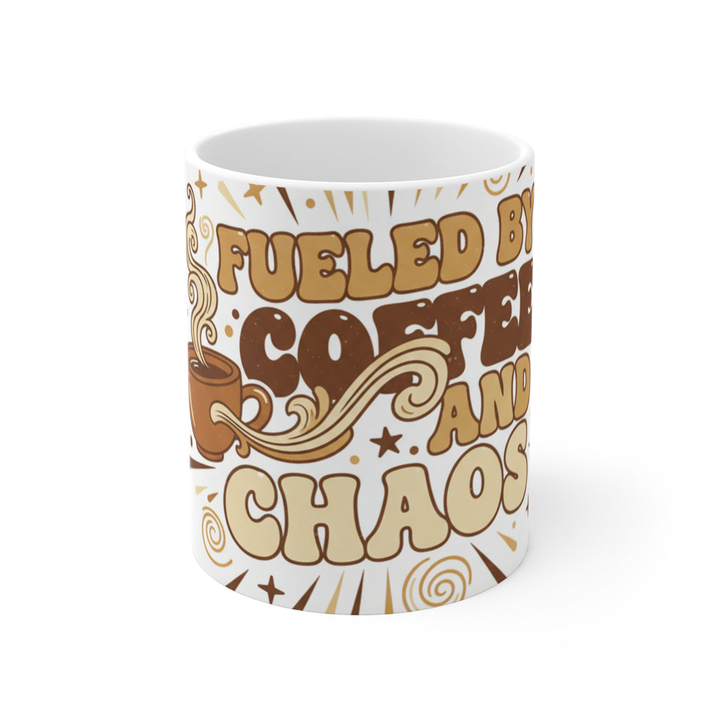 Fueled By Coffee And Chaos | Funny Coffee Mug | Gift