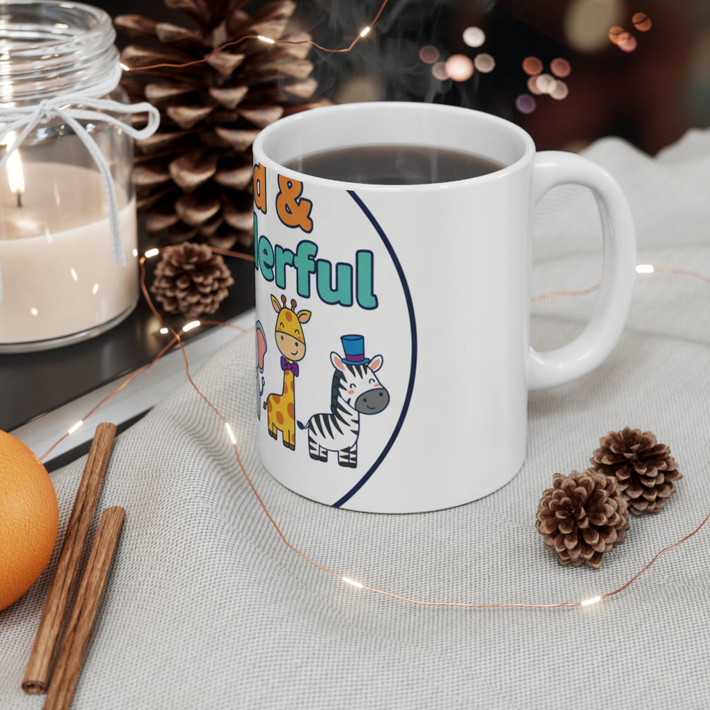 Wild & Wonderful Animal Mug - Cute Zoo Animals Coffee Mug