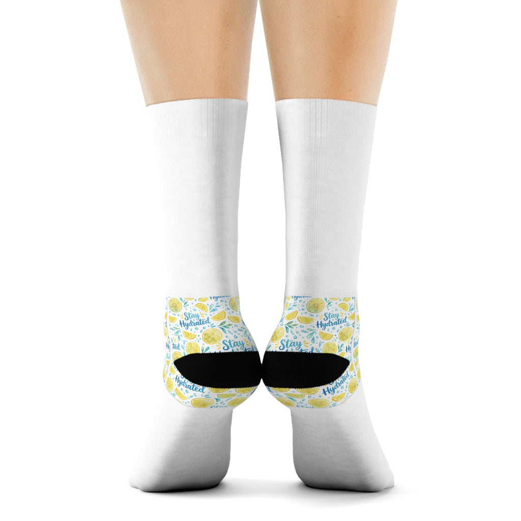 Stay Hydrated Crew Socks | Funny Water Bottle Gift