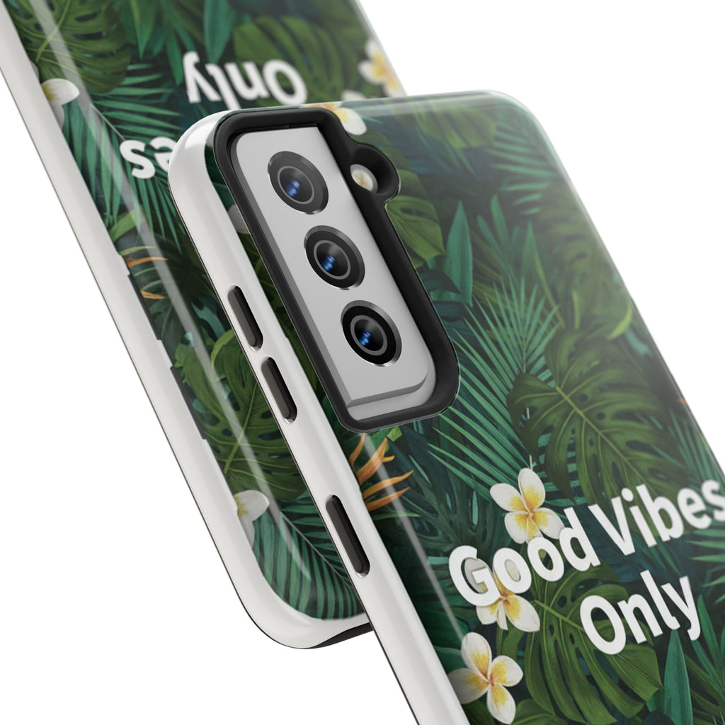 Tropical Leaves Phone Case | Good Vibes Only