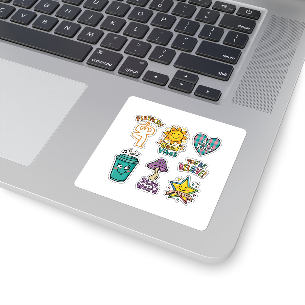 PERFACTO! Good Vibes Sticker Pack | Fun Brand Sticker Sheet