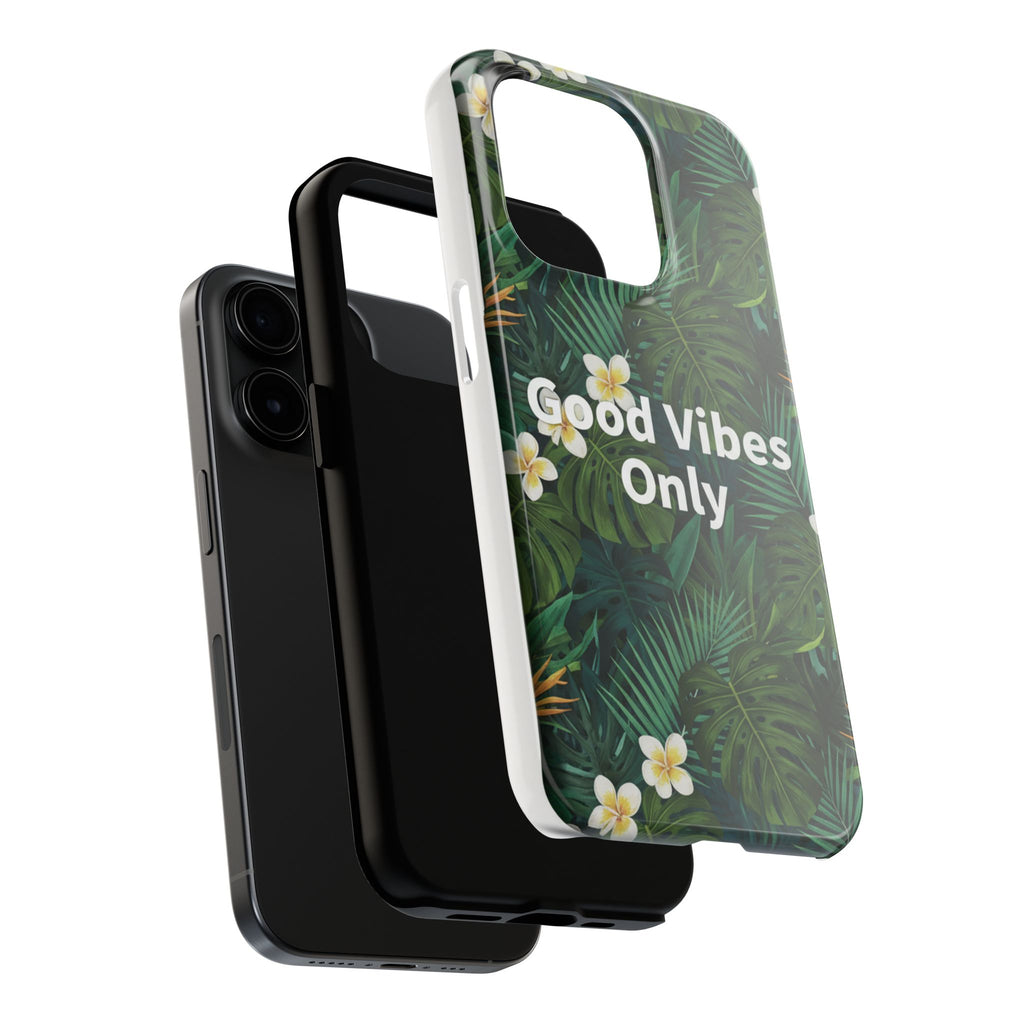 Tropical Leaves Phone Case | Good Vibes Only