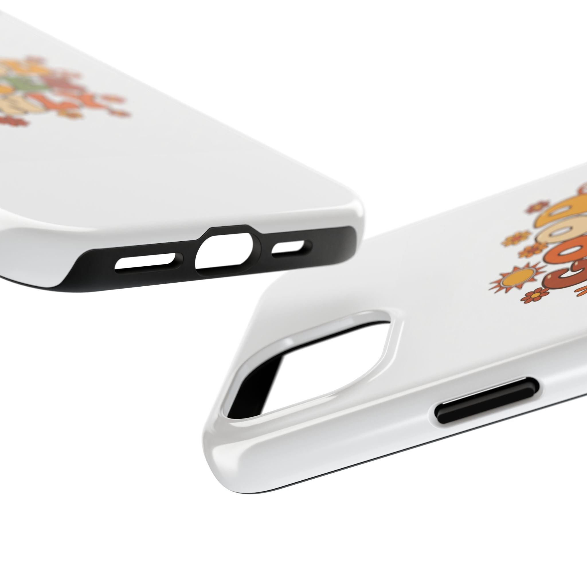 Good Vibes Only Phone Case | Retro Rainbow 70s Style
