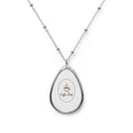 Coffee Lover Necklace | Oval Pendant Jewelry | Barista Gift