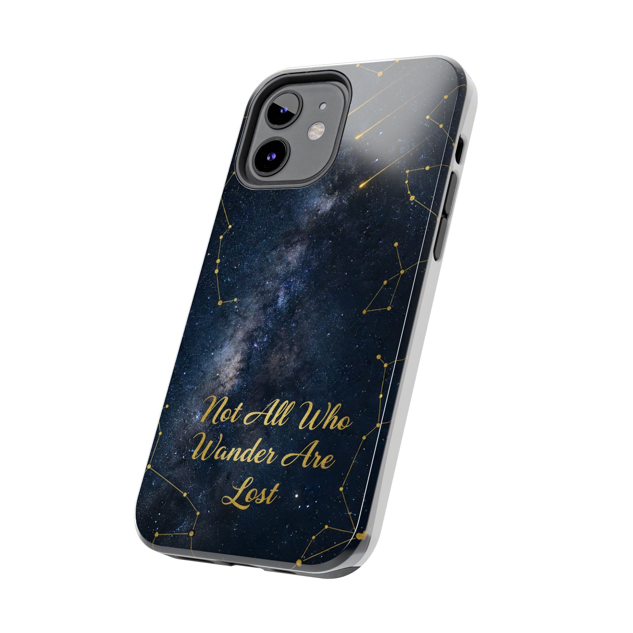 Starry Night Galaxy Phone Case | Not All Who Wander Are Lost