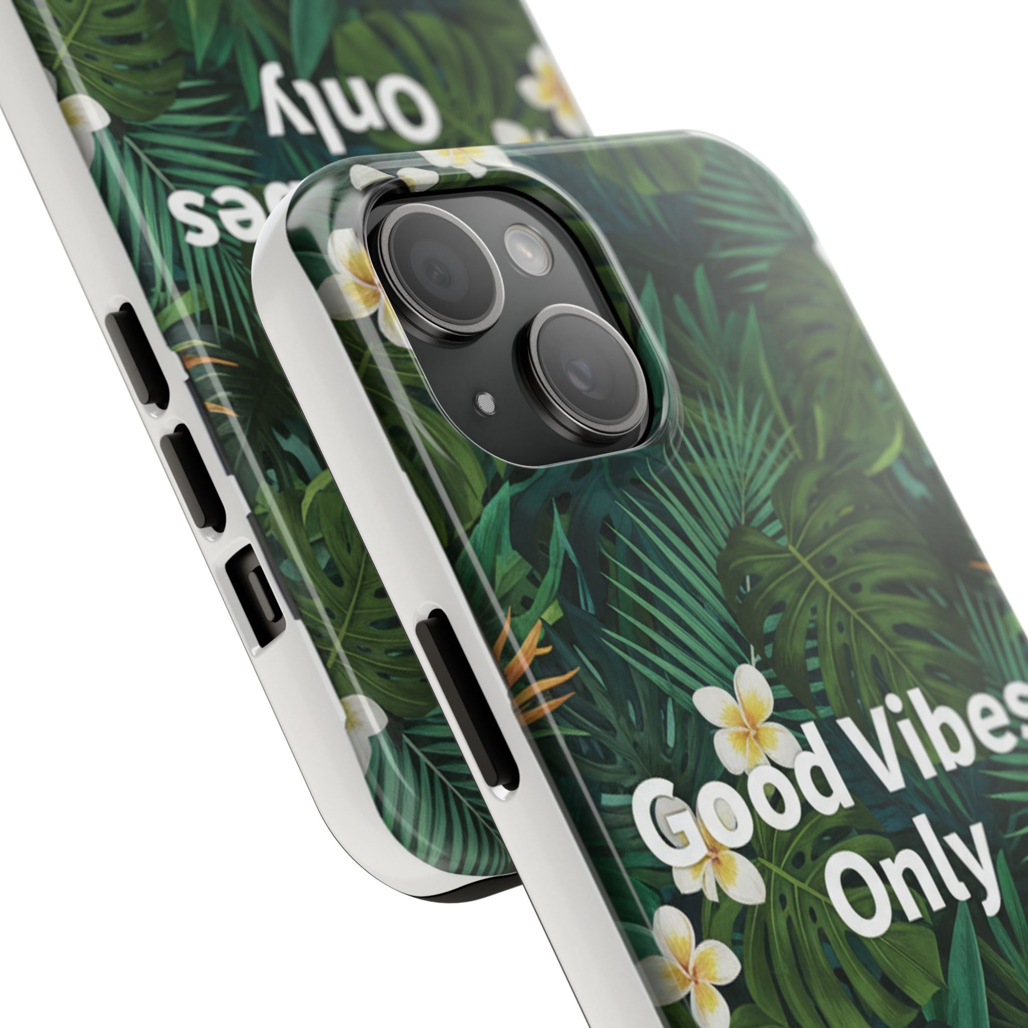 Tropical Leaves Phone Case | Good Vibes Only