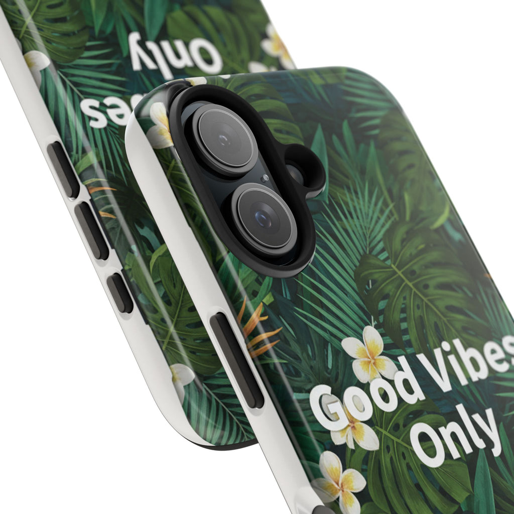 Tropical Leaves Phone Case | Good Vibes Only