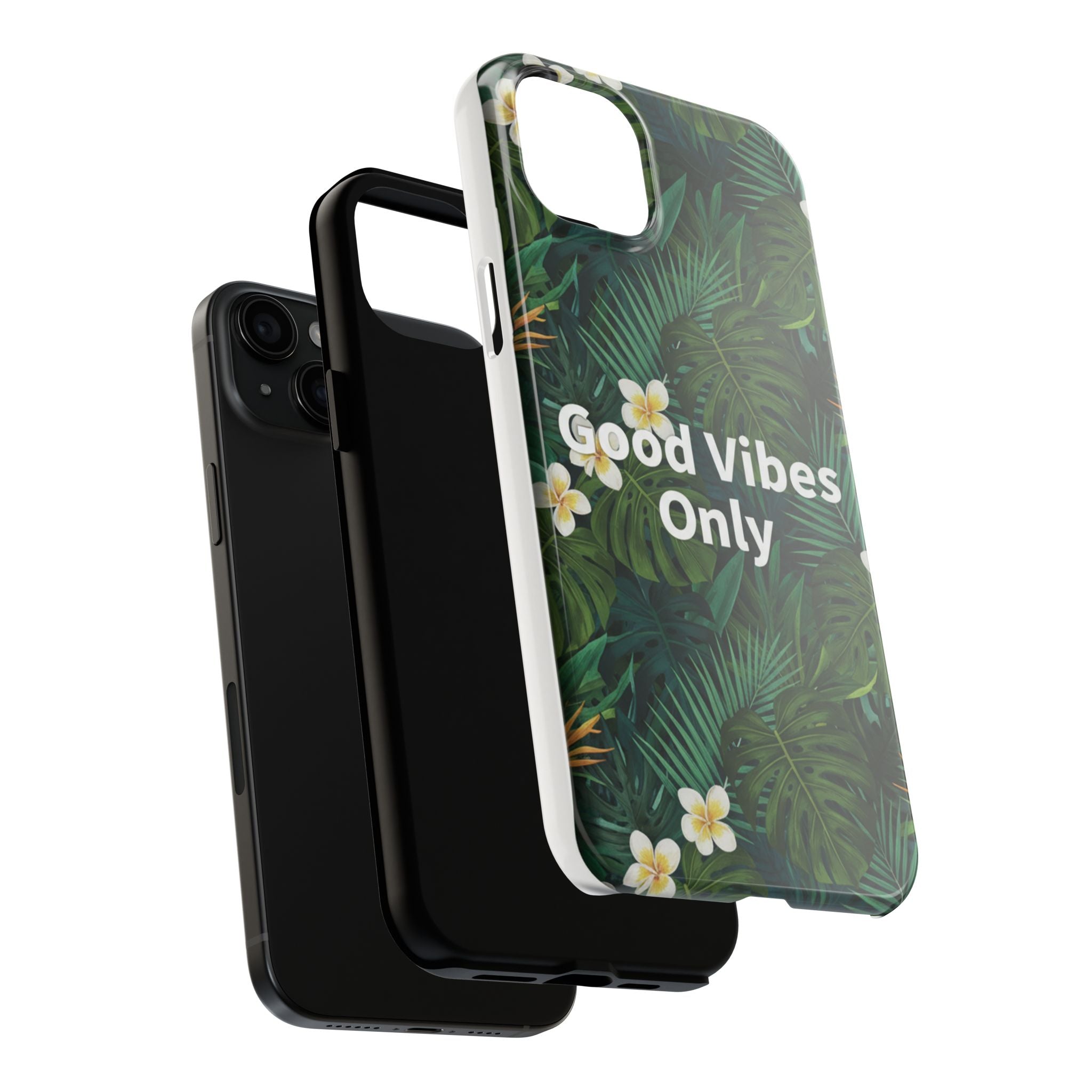 Tropical Leaves Phone Case | Good Vibes Only