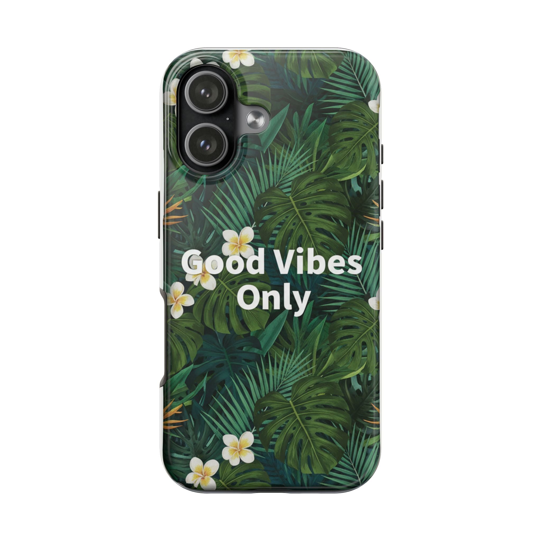 Tropical Leaves Phone Case | Good Vibes Only