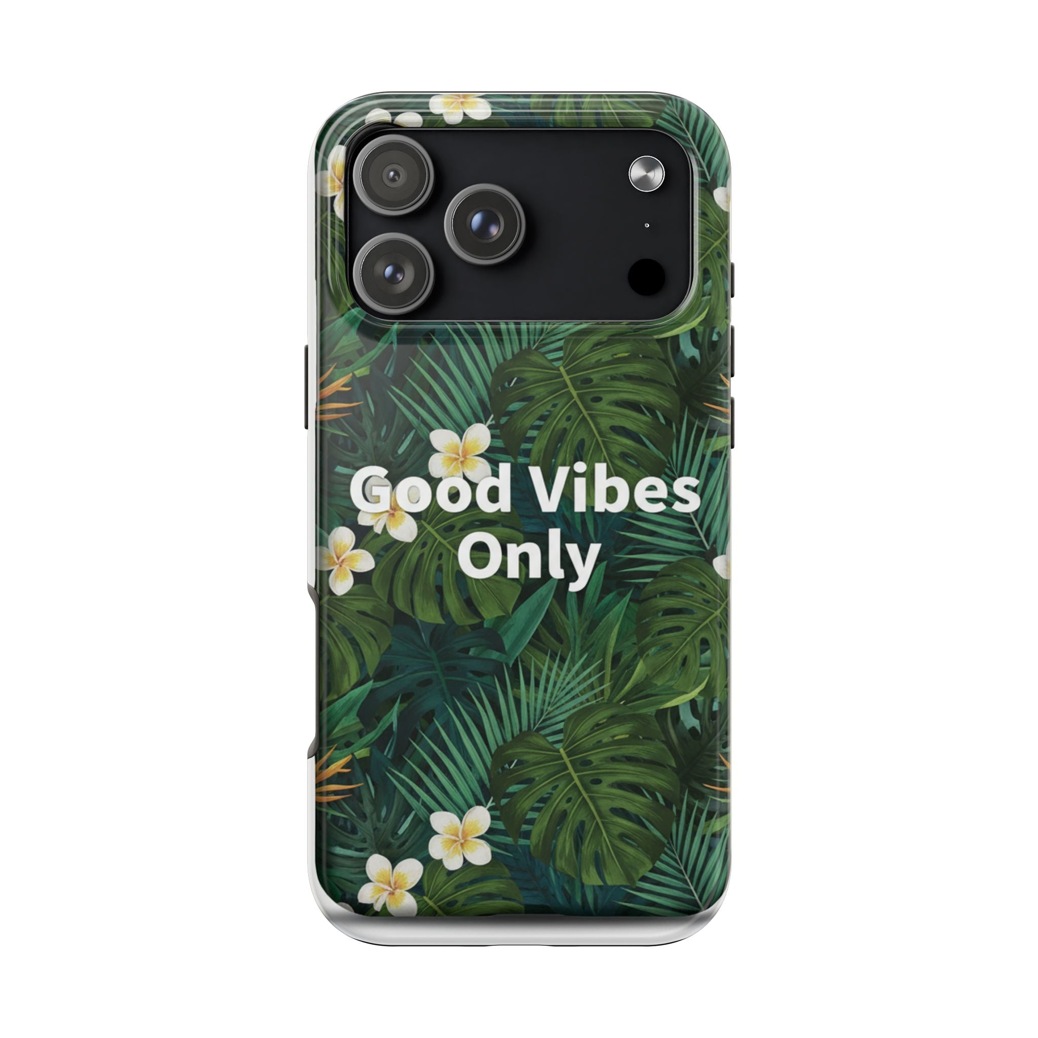 Tropical Leaves Phone Case | Good Vibes Only