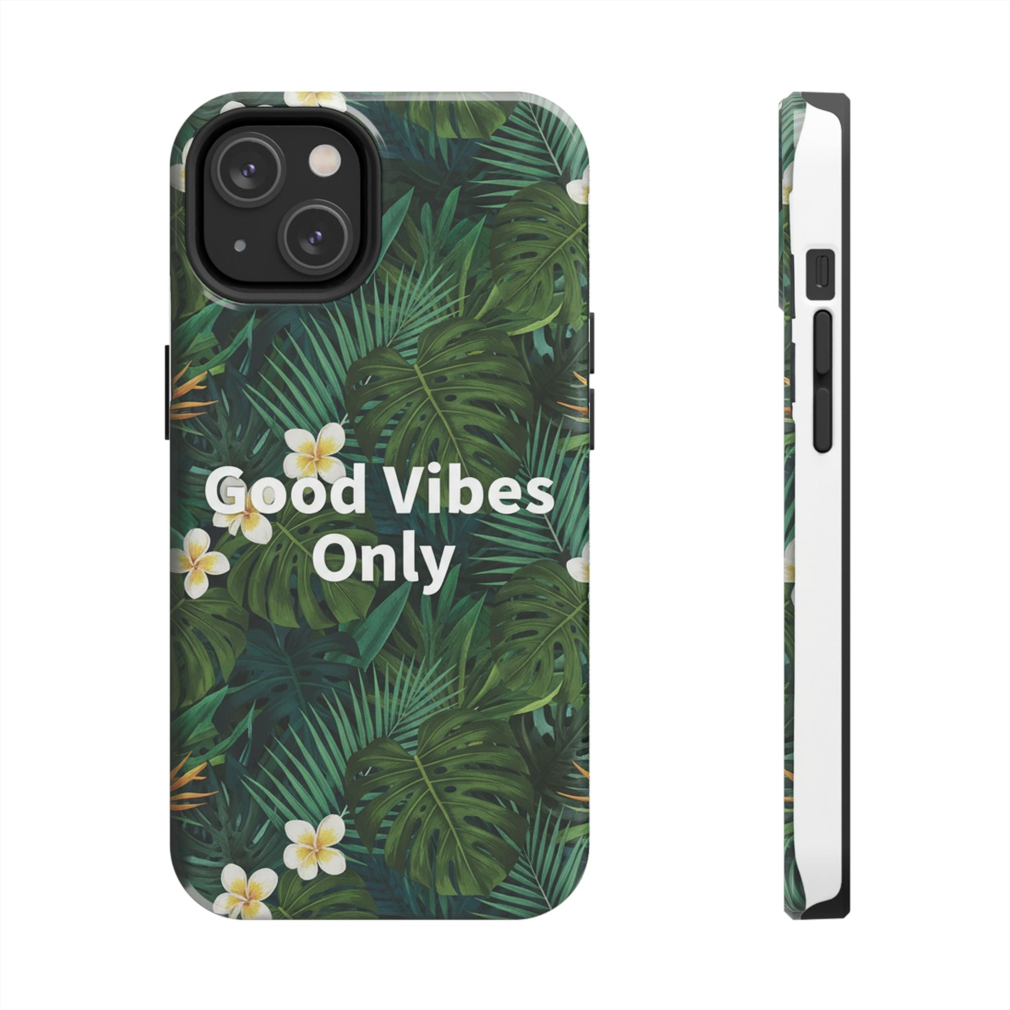 Tropical Leaves Phone Case | Good Vibes Only