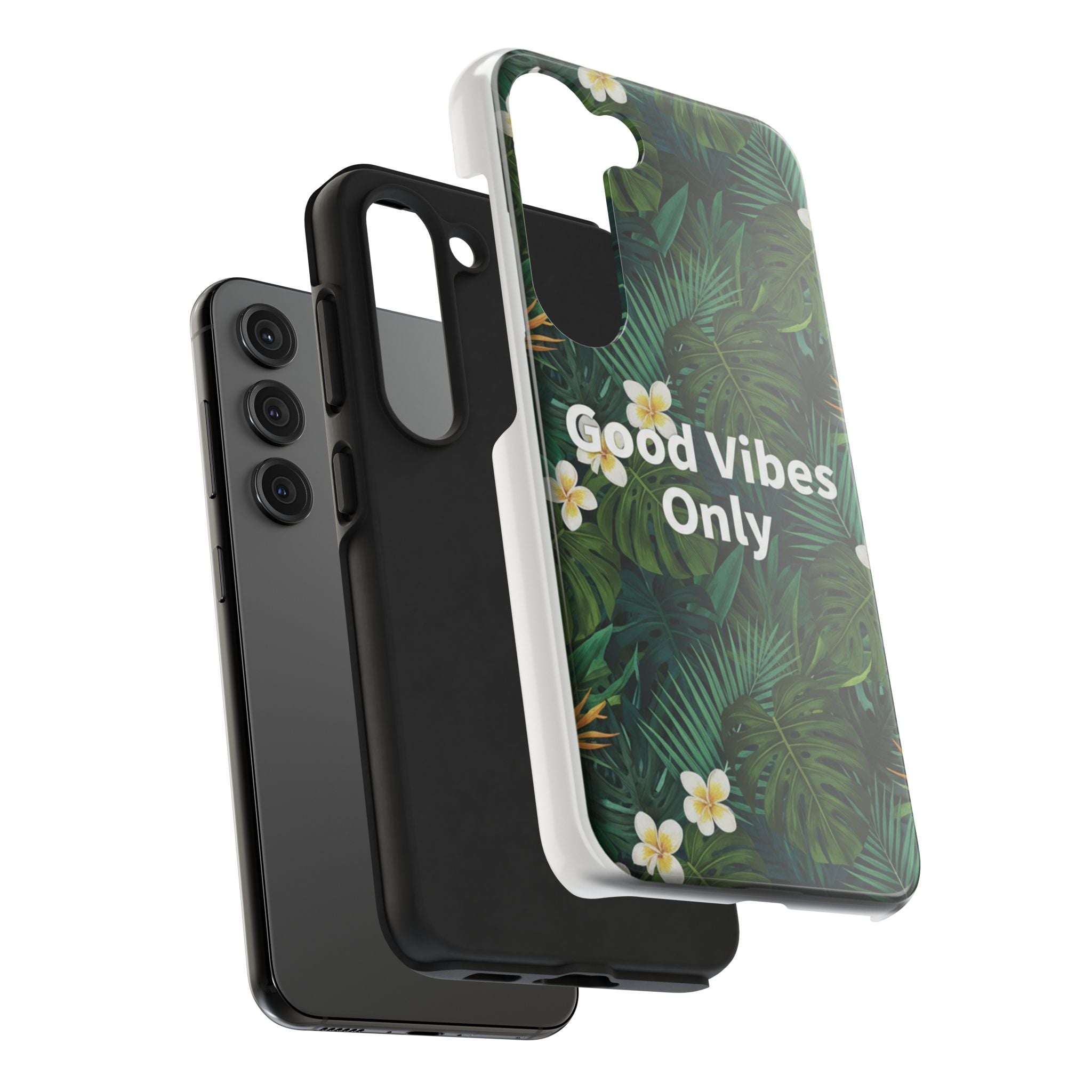 Tropical Leaves Phone Case | Good Vibes Only