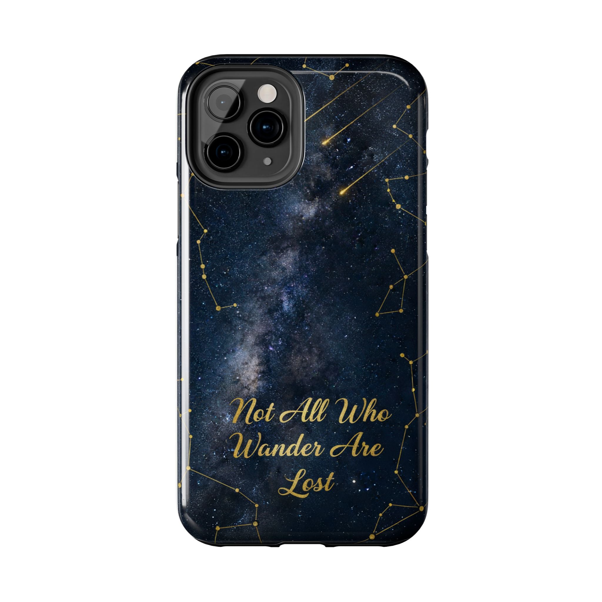 Starry Night Galaxy Phone Case | Not All Who Wander Are Lost