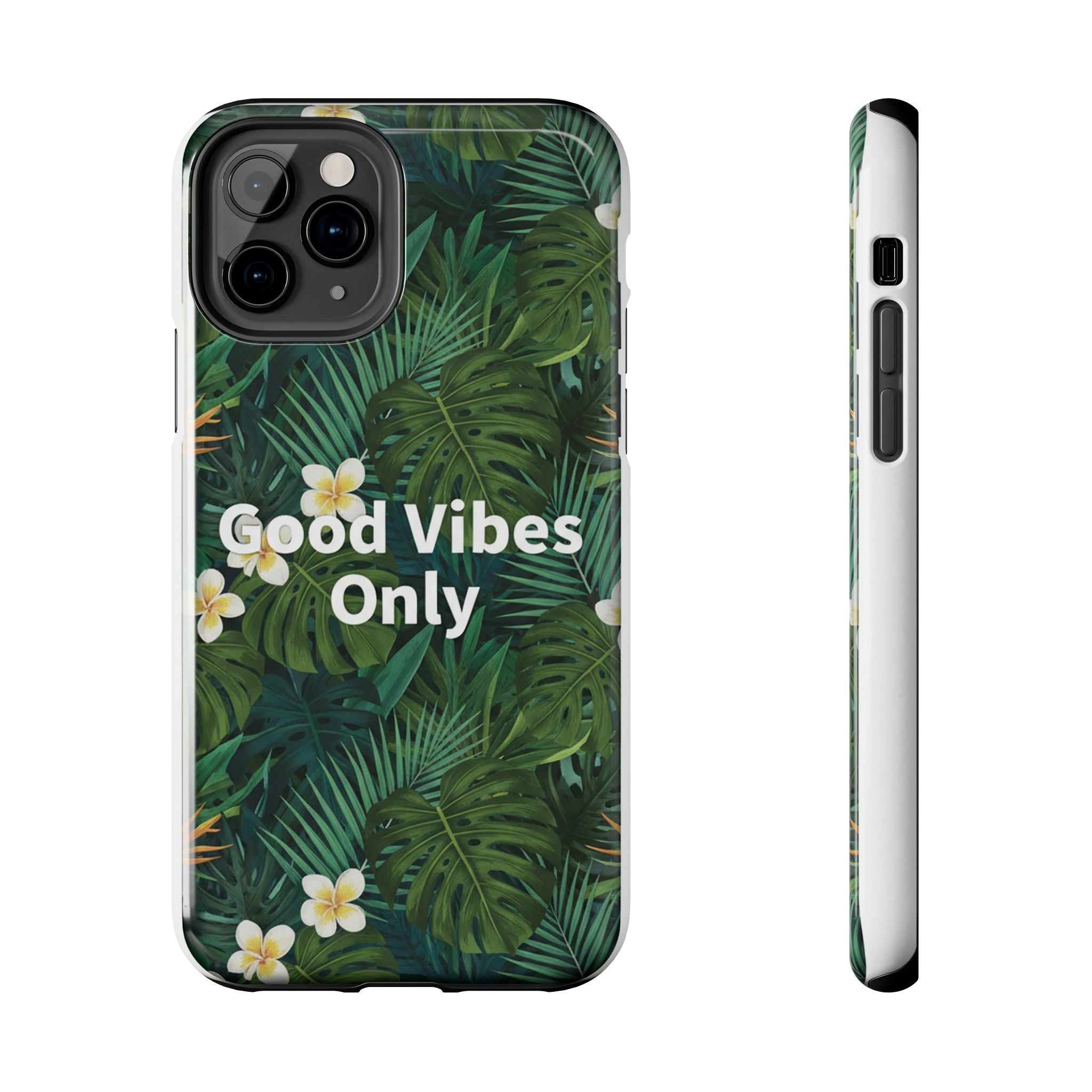 Tropical Leaves Phone Case | Good Vibes Only