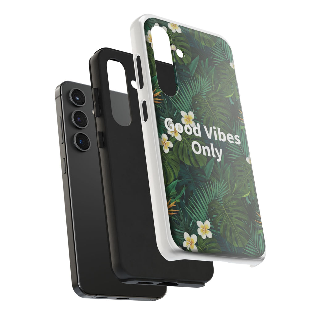 Tropical Leaves Phone Case | Good Vibes Only