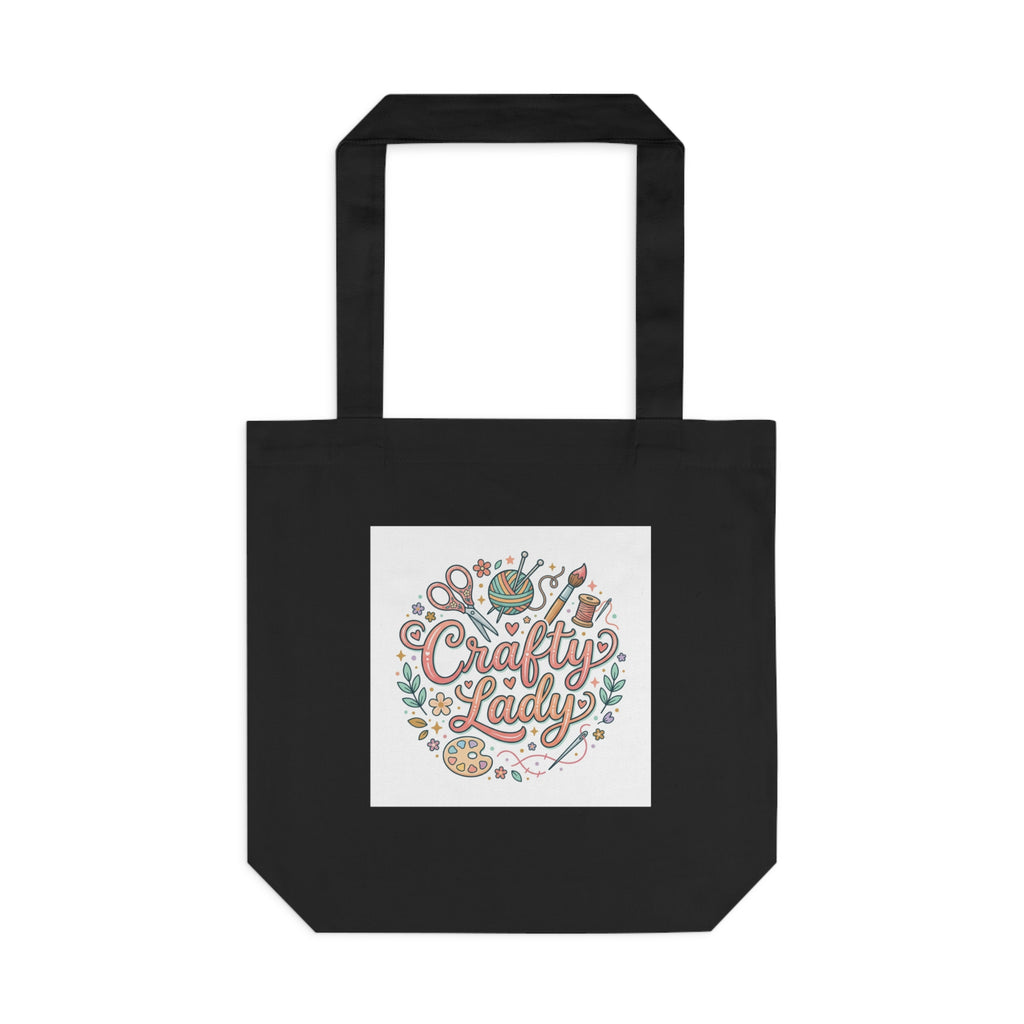 Crafty Lady | Canvas Tote Bag | Craft Lover Gift