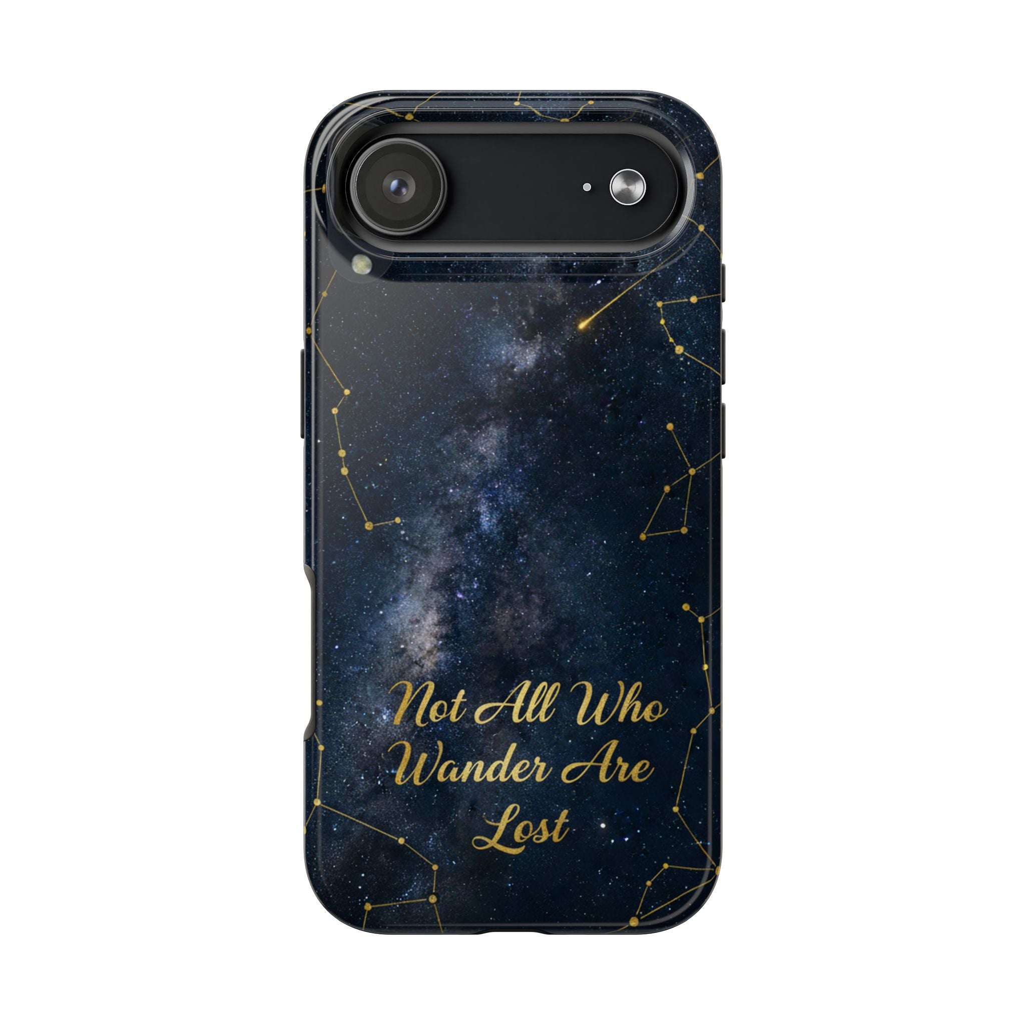 Starry Night Galaxy Phone Case | Not All Who Wander Are Lost