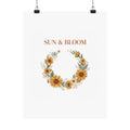 Sun & Bloom Inspirational Wall Art | Boho Nursery Poster