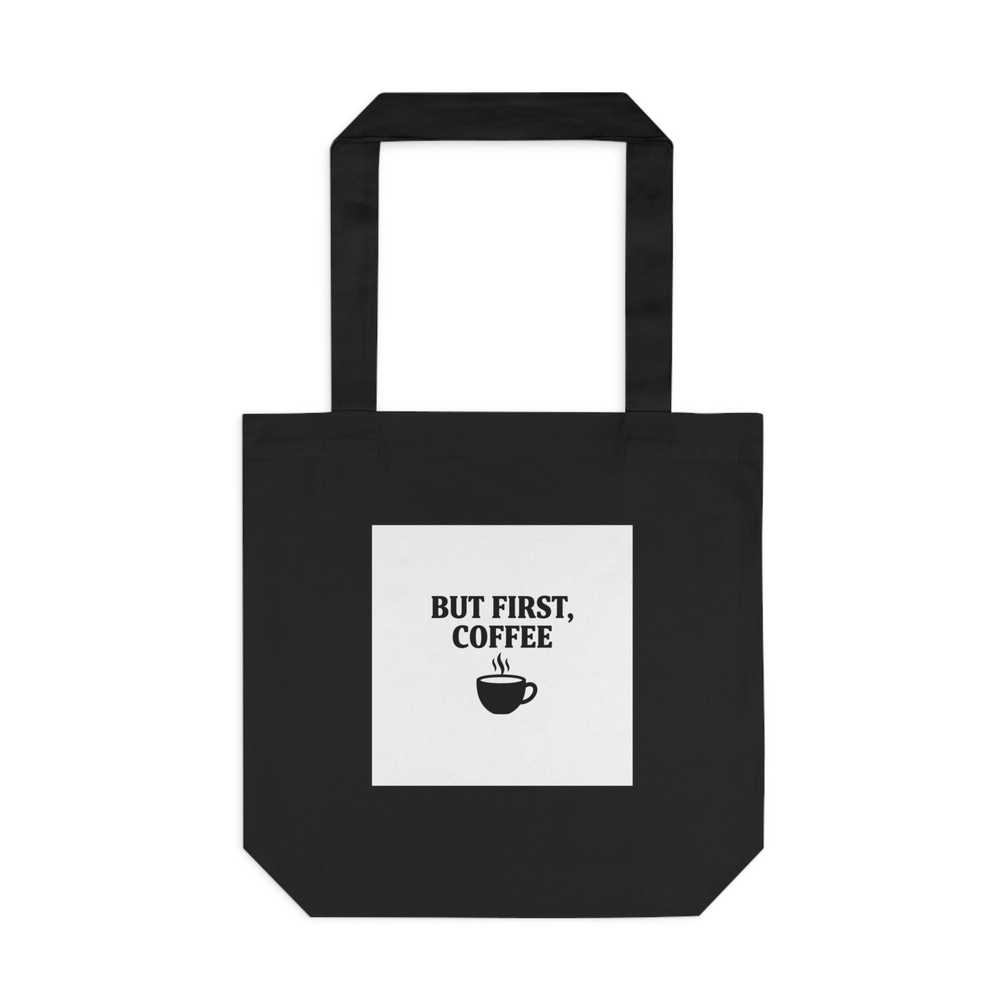 But First Coffee Tote Bag | Aesthetic Bold Typography Bag