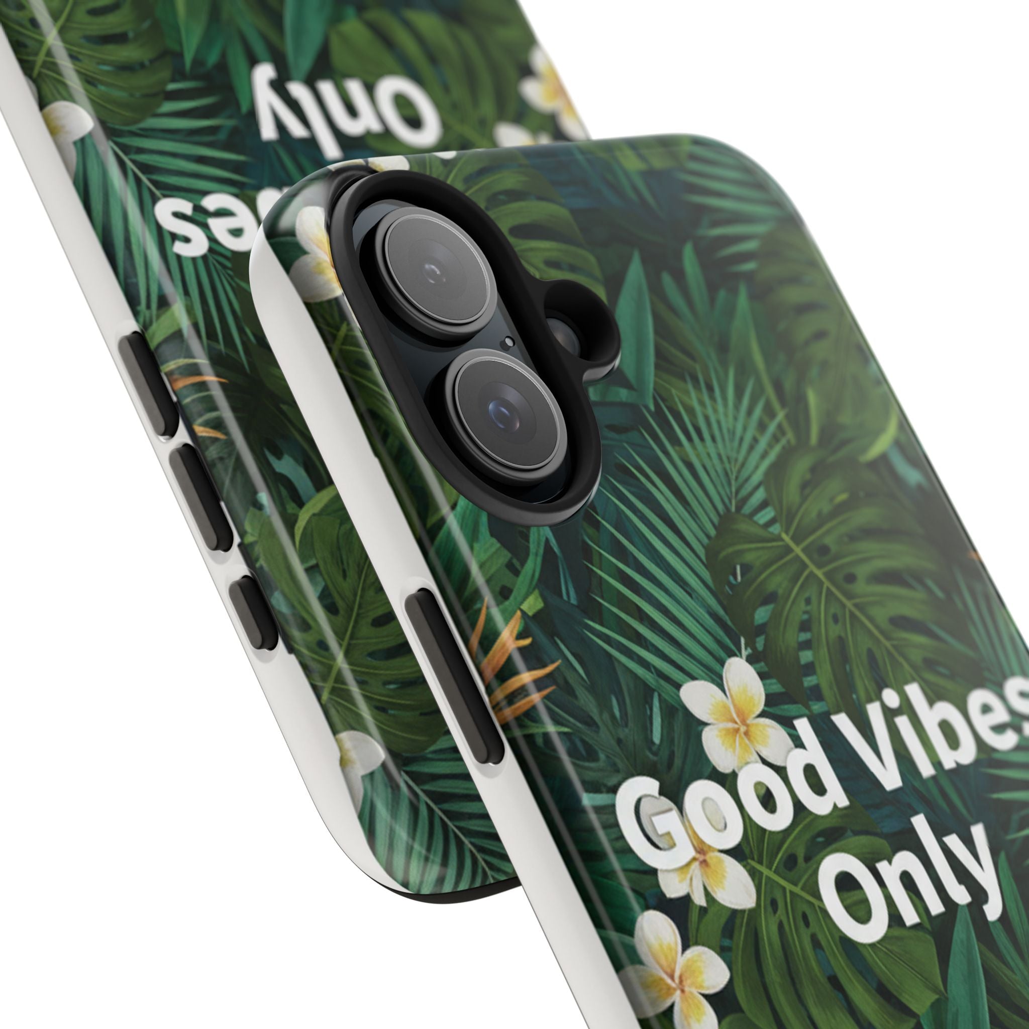 Tropical Leaves Phone Case | Good Vibes Only