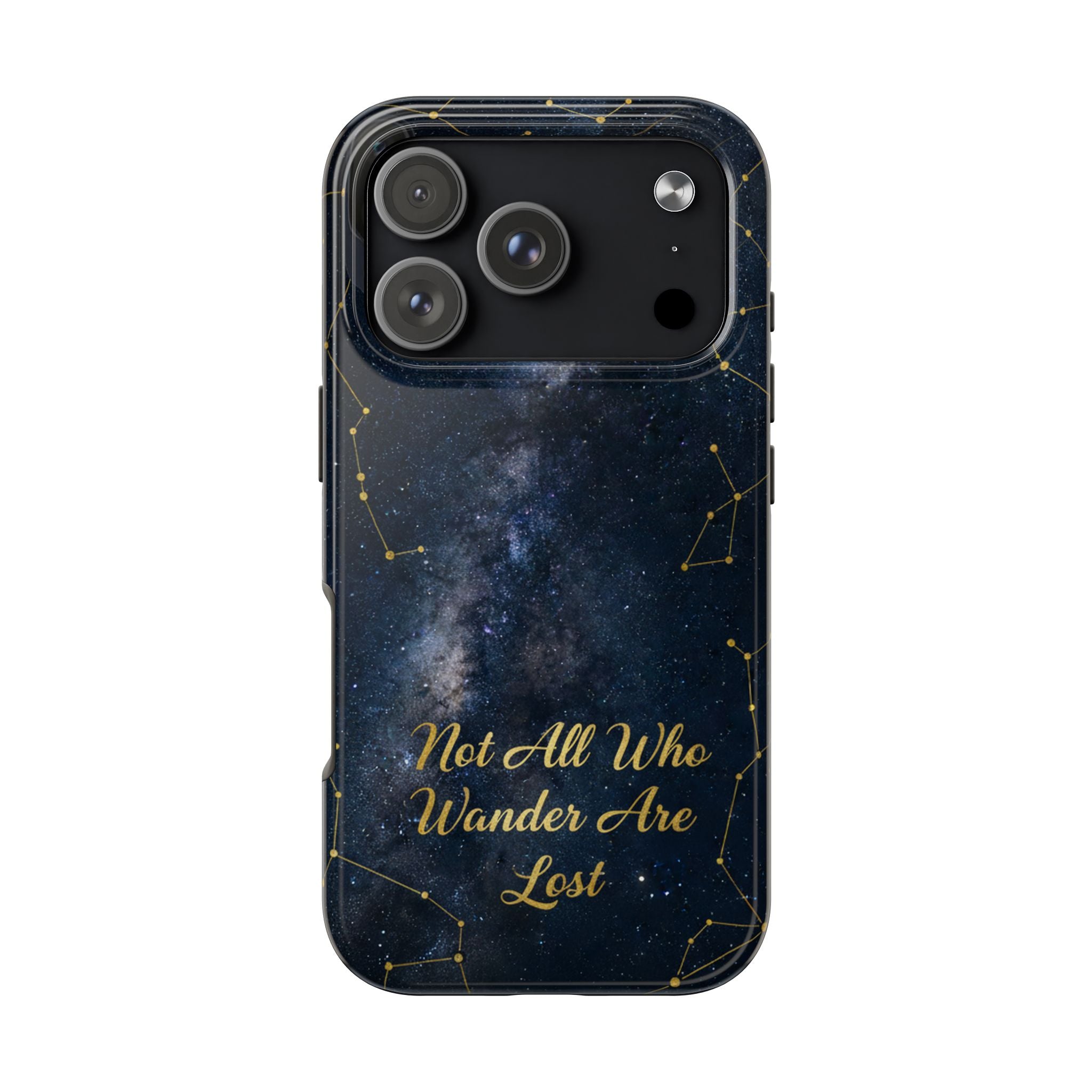 Starry Night Galaxy Phone Case | Not All Who Wander Are Lost