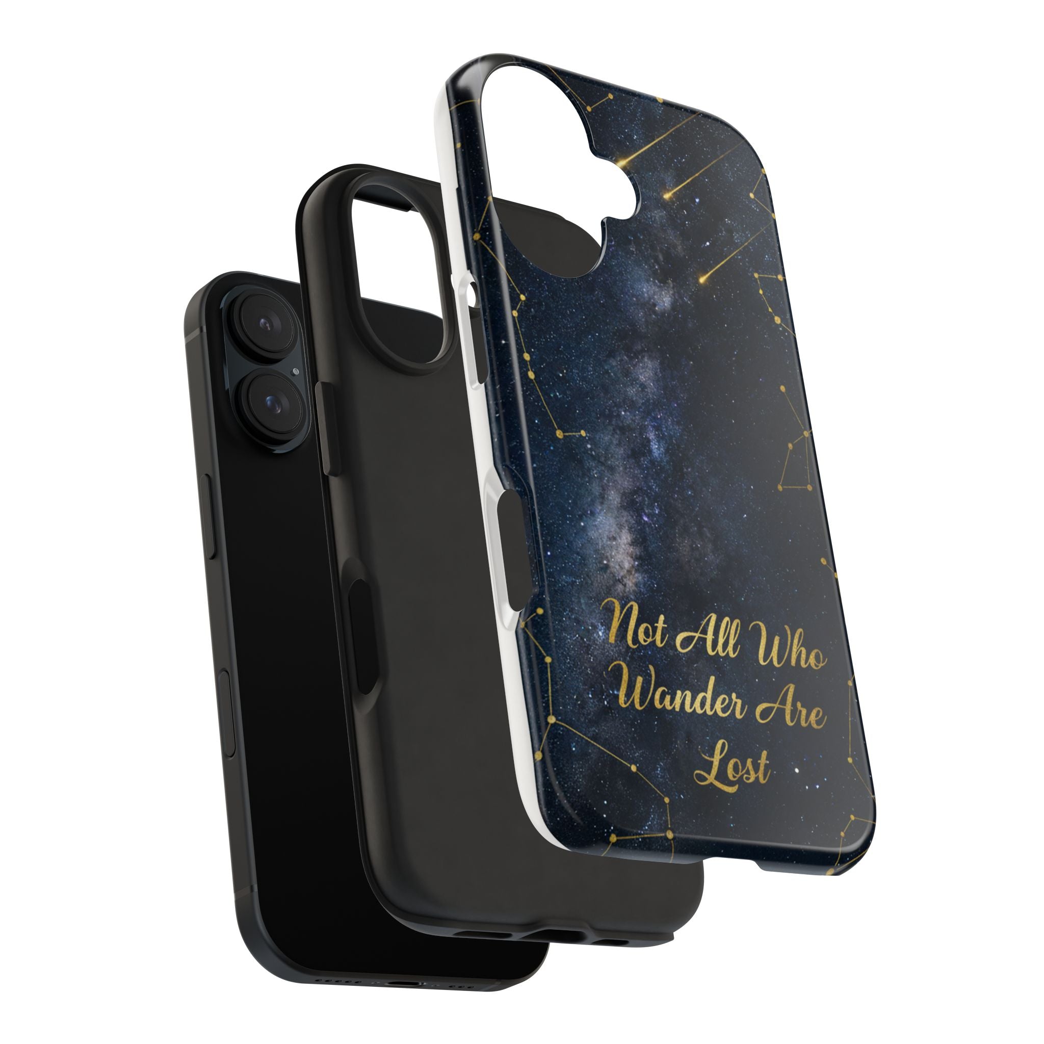 Starry Night Galaxy Phone Case | Not All Who Wander Are Lost