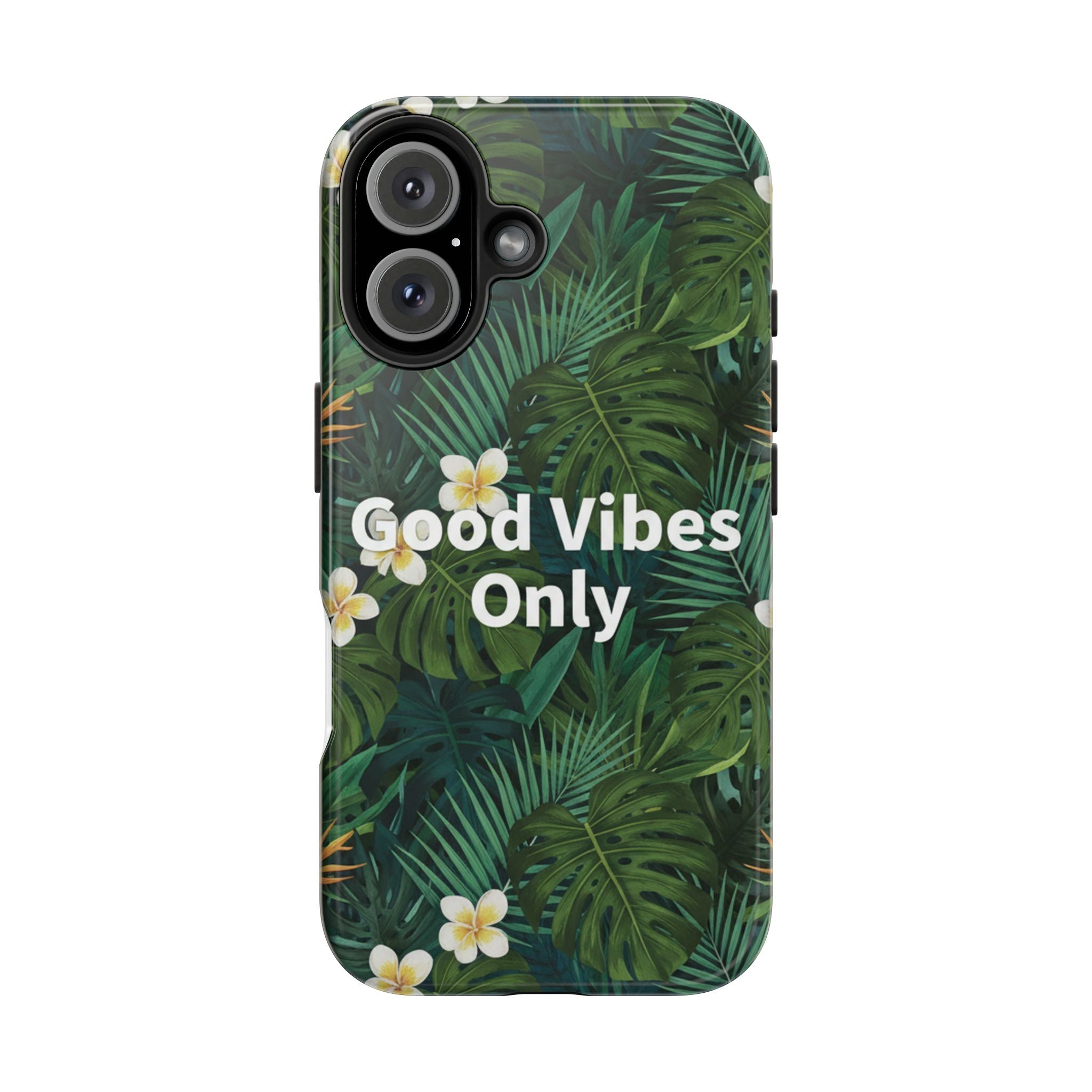 Tropical Leaves Phone Case | Good Vibes Only