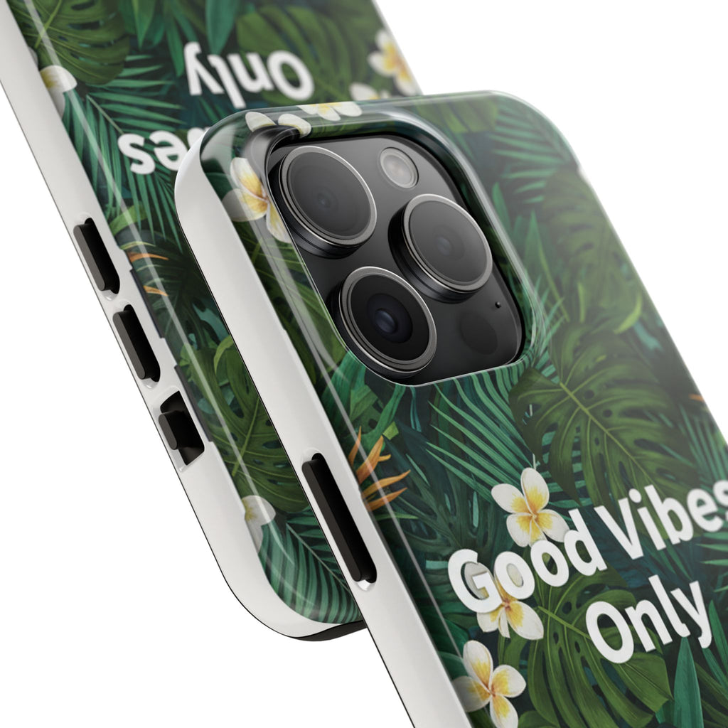 Tropical Leaves Phone Case | Good Vibes Only
