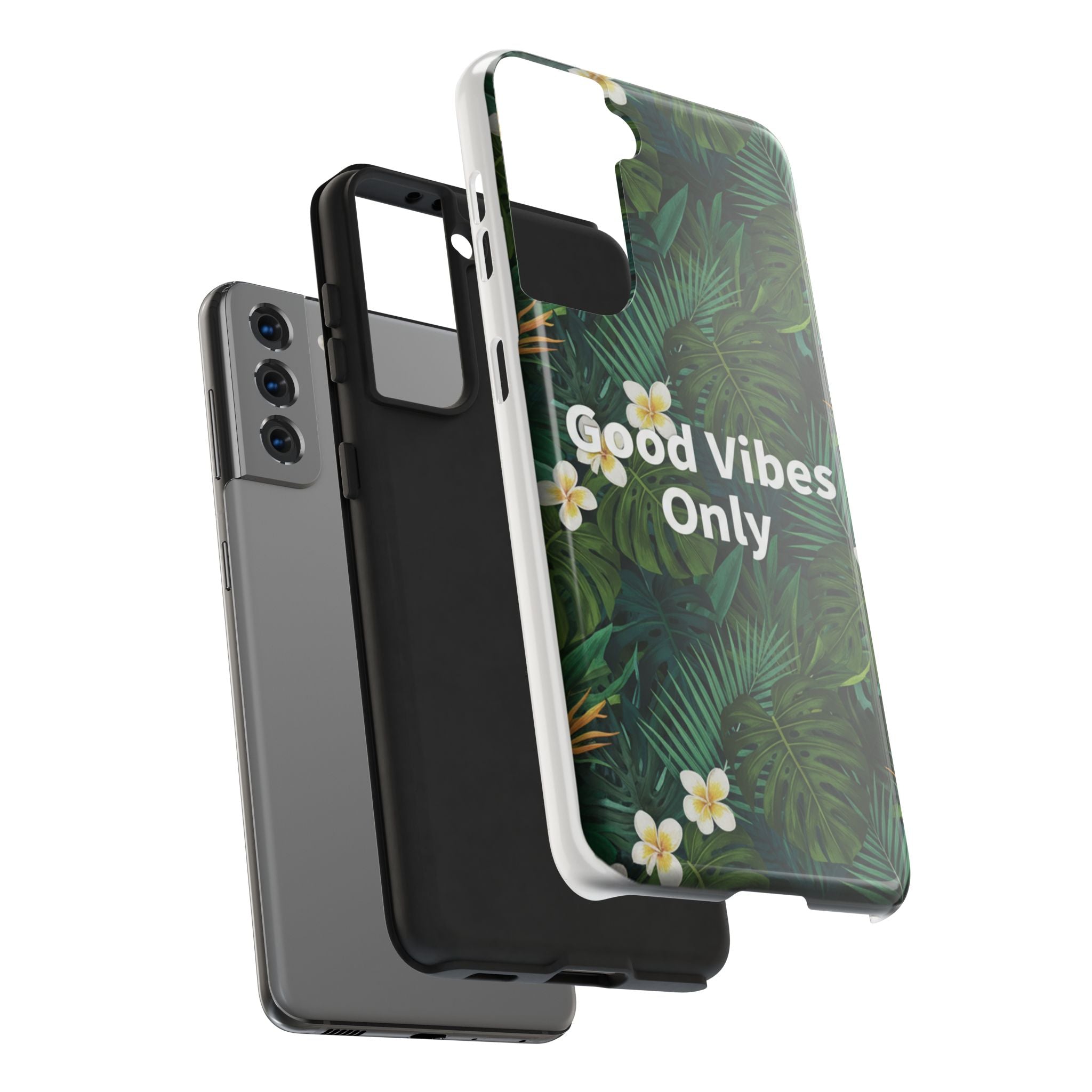 Tropical Leaves Phone Case | Good Vibes Only
