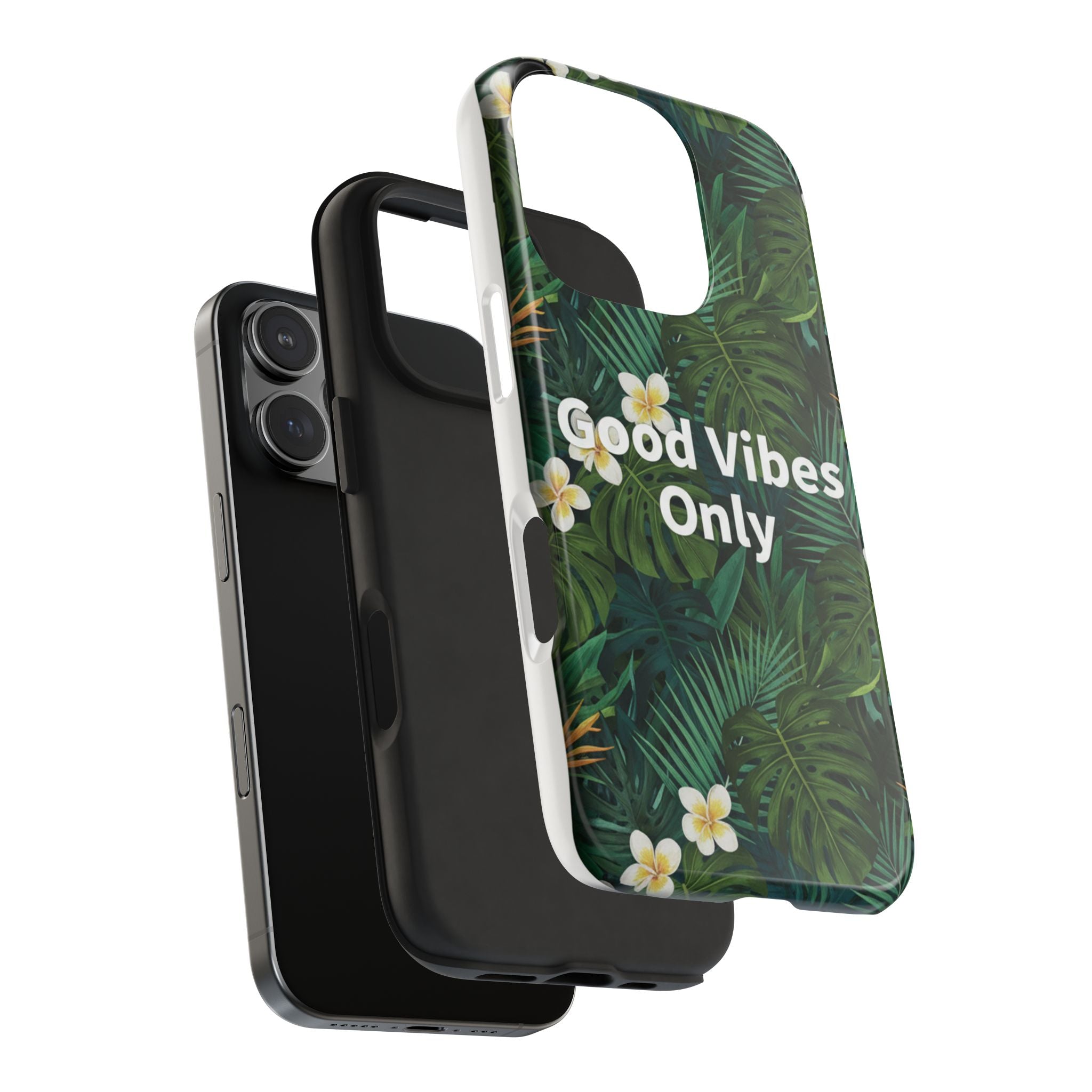 Tropical Leaves Phone Case | Good Vibes Only