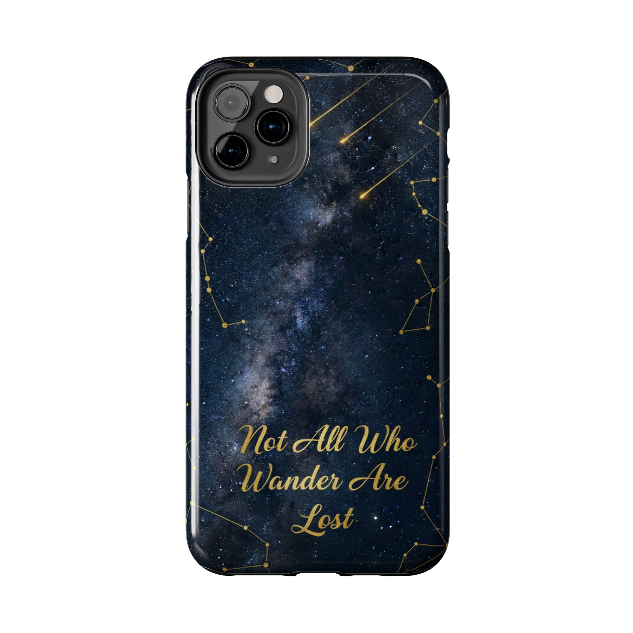Starry Night Galaxy Phone Case | Not All Who Wander Are Lost