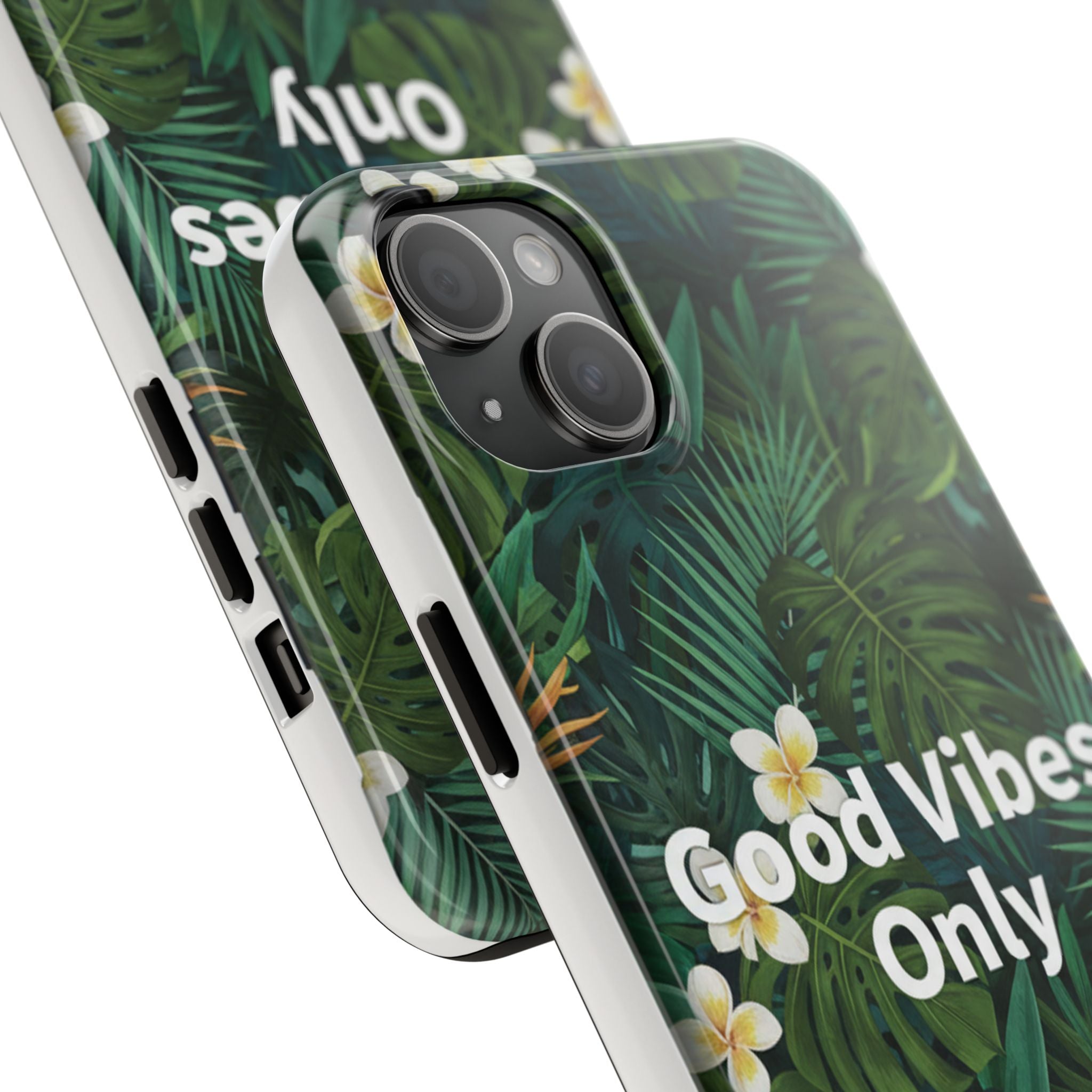 Tropical Leaves Phone Case | Good Vibes Only