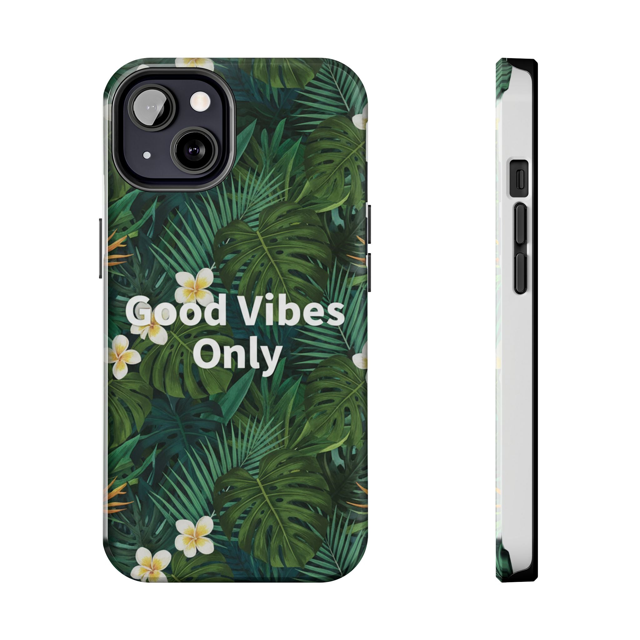 Tropical Leaves Phone Case | Good Vibes Only