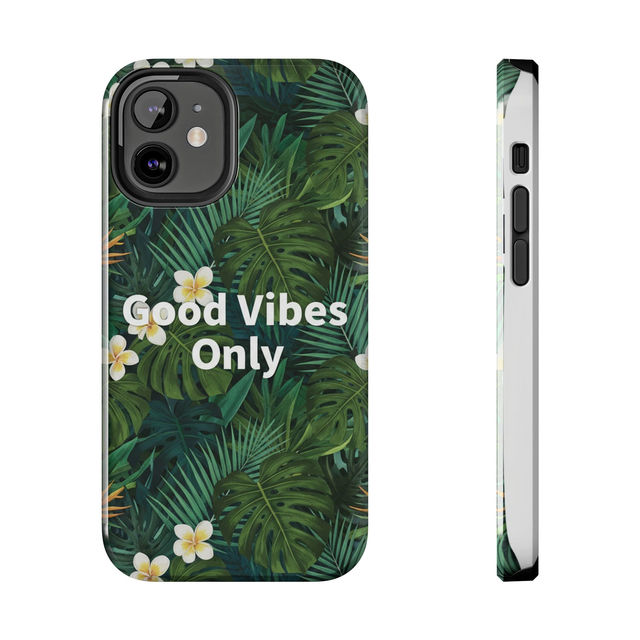 Tropical Leaves Phone Case | Good Vibes Only