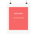 Keep Going — Motivational Kids Room Poster | Nursery Wall Art