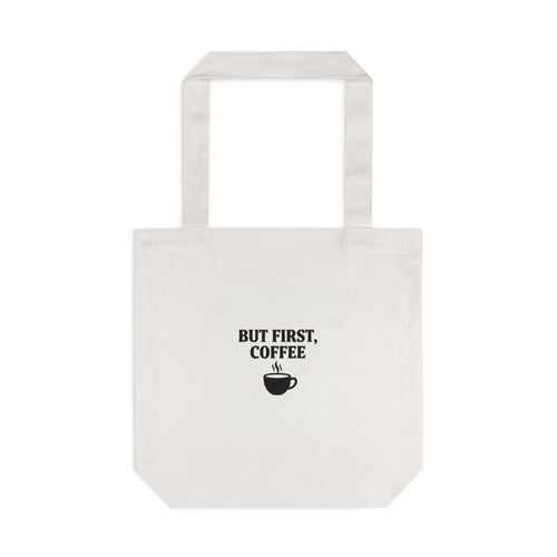 But First Coffee Tote Bag | Aesthetic Bold Typography Bag