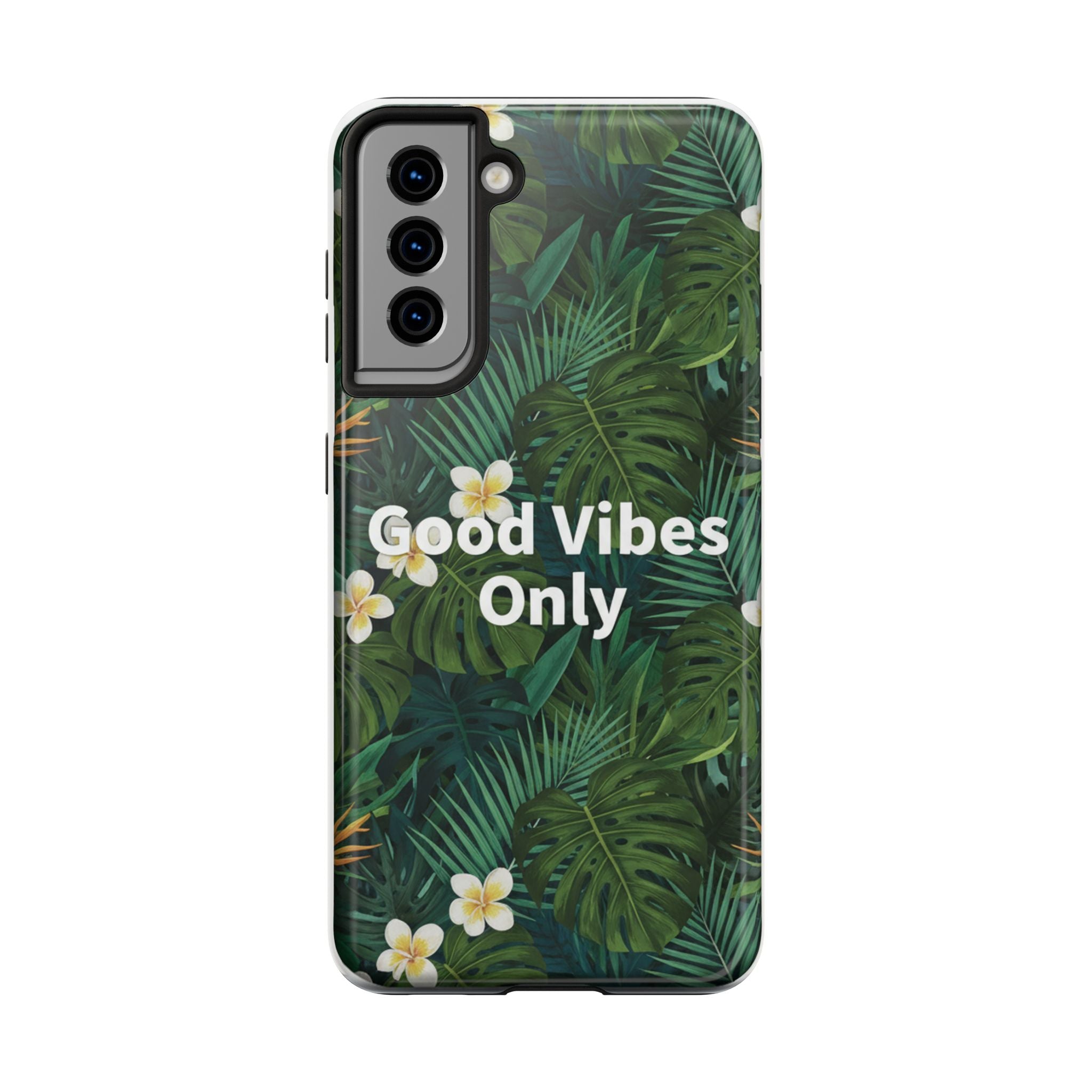 Tropical Leaves Phone Case | Good Vibes Only