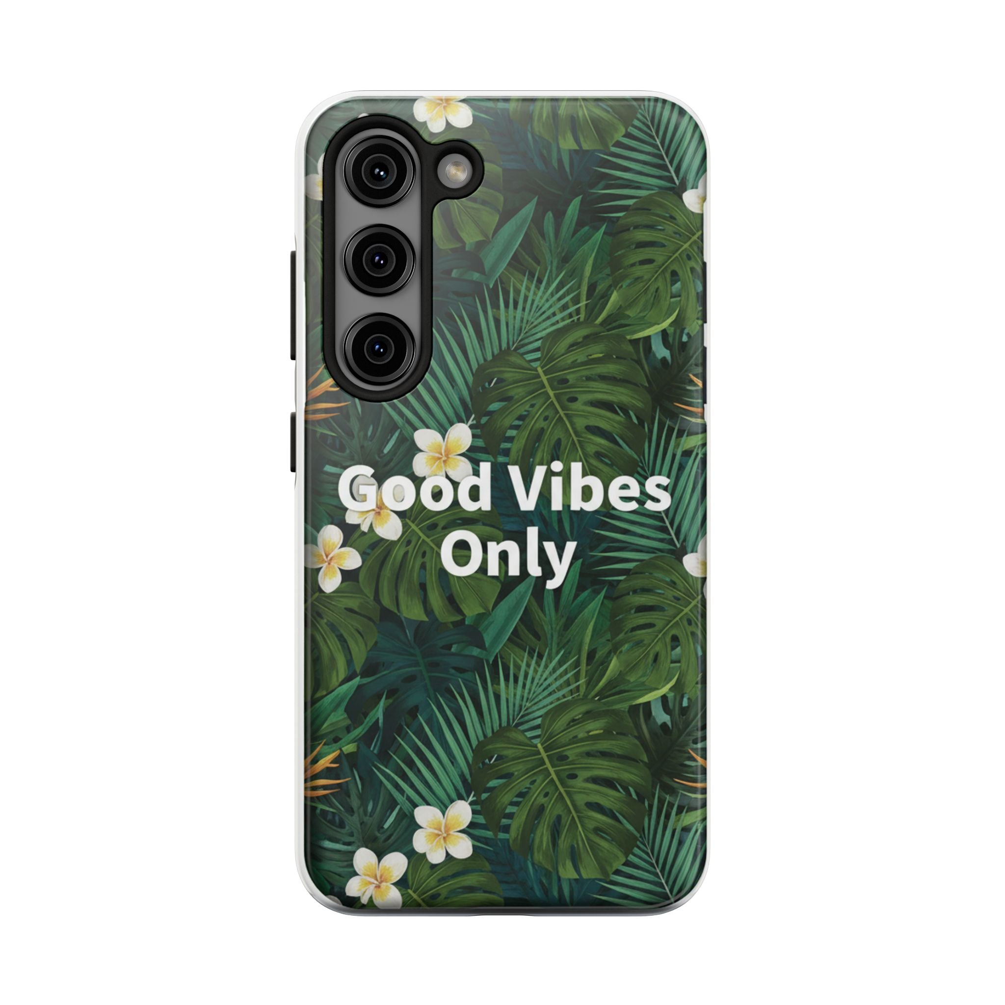 Tropical Leaves Phone Case | Good Vibes Only