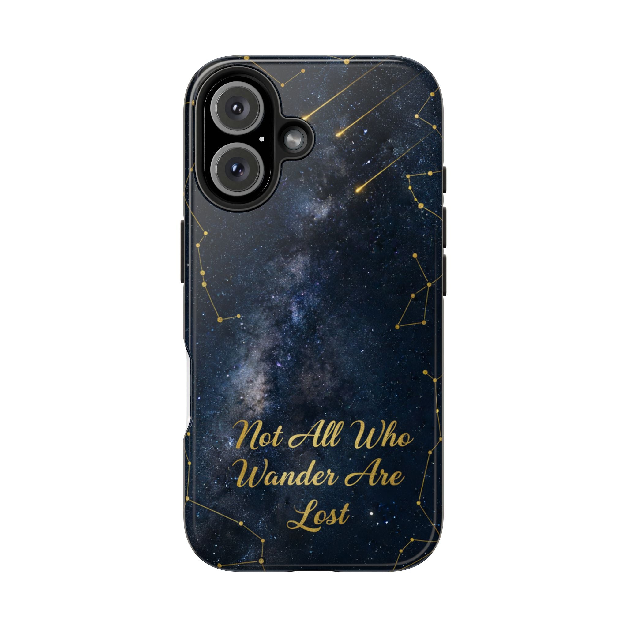 Starry Night Galaxy Phone Case | Not All Who Wander Are Lost