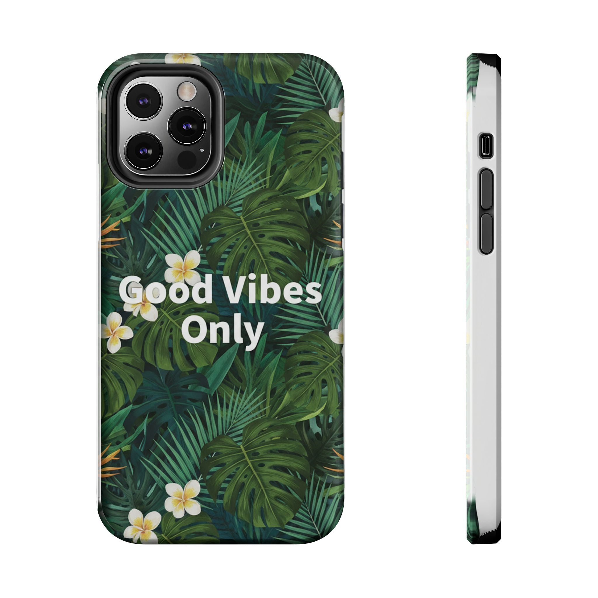 Tropical Leaves Phone Case | Good Vibes Only
