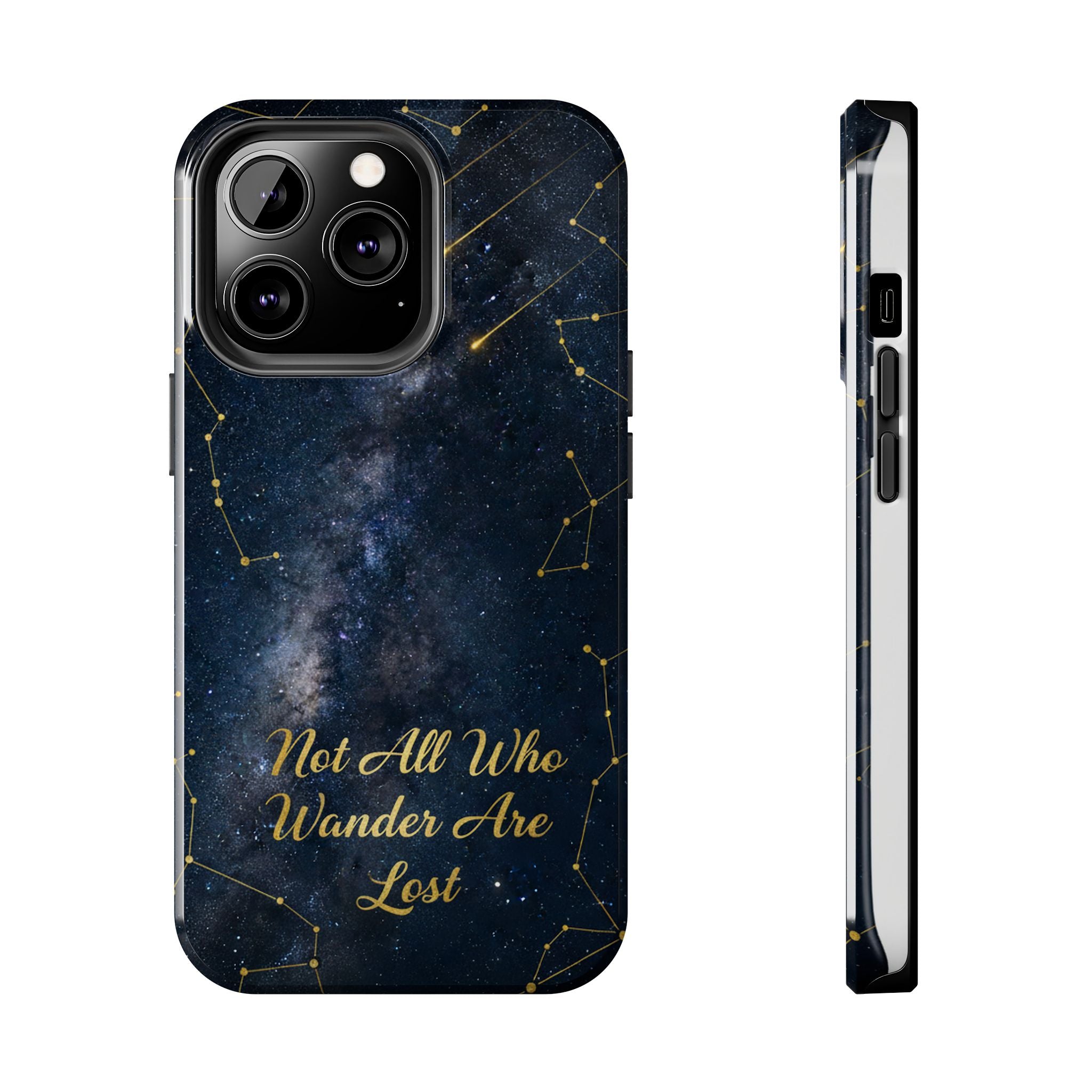 Starry Night Galaxy Phone Case | Not All Who Wander Are Lost