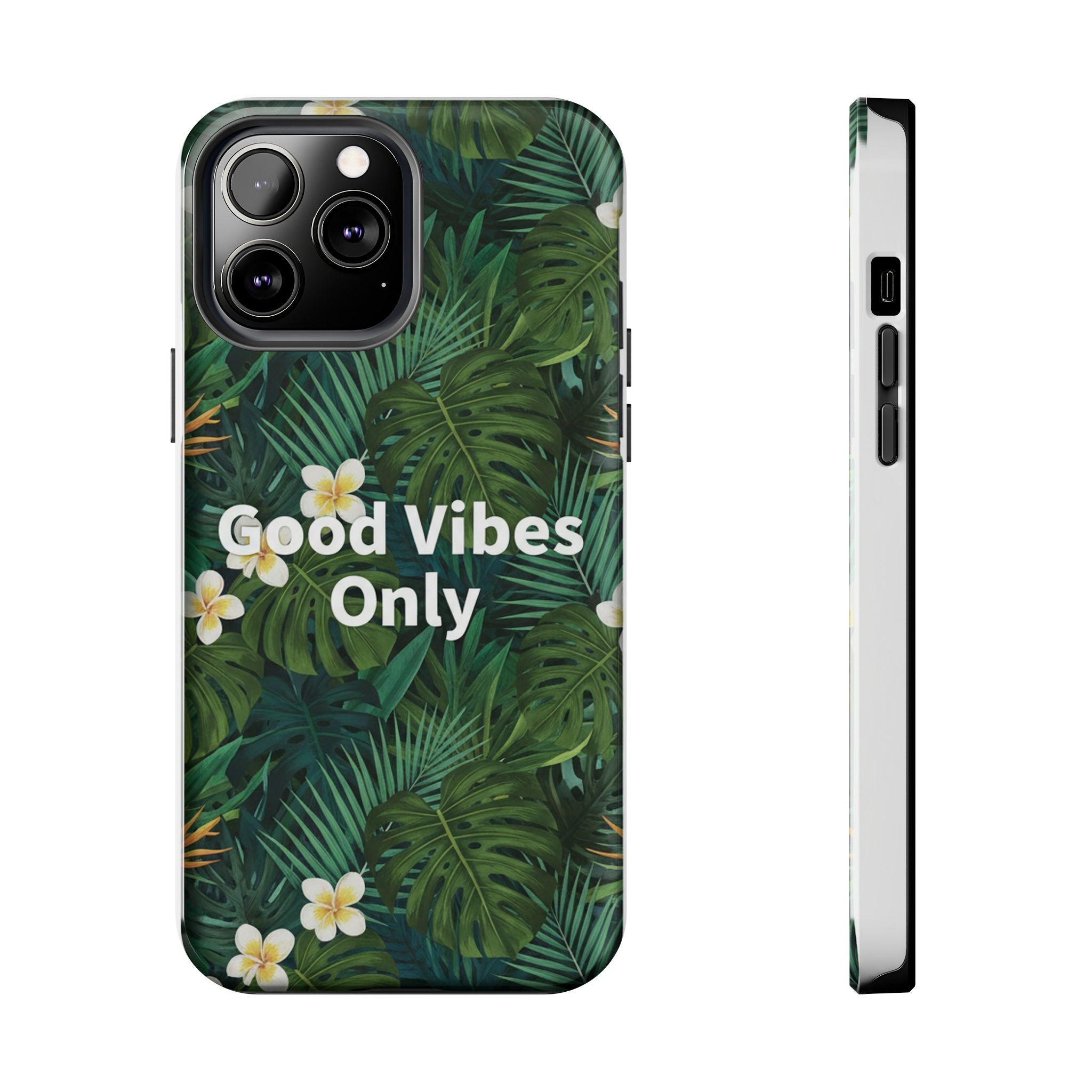 Tropical Leaves Phone Case | Good Vibes Only