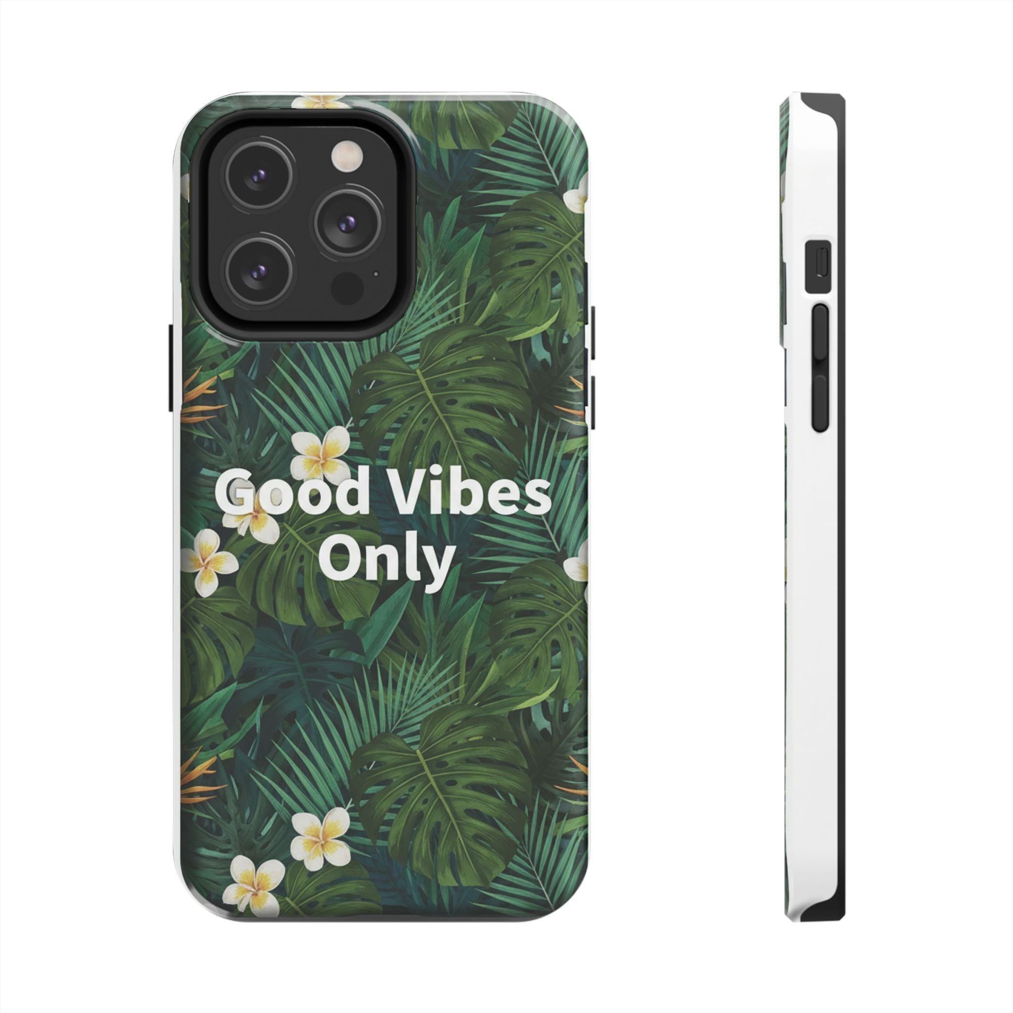 Tropical Leaves Phone Case | Good Vibes Only