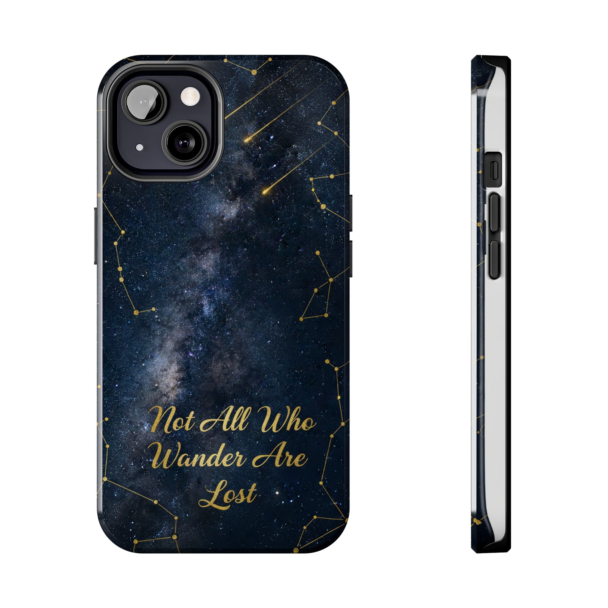 Starry Night Galaxy Phone Case | Not All Who Wander Are Lost