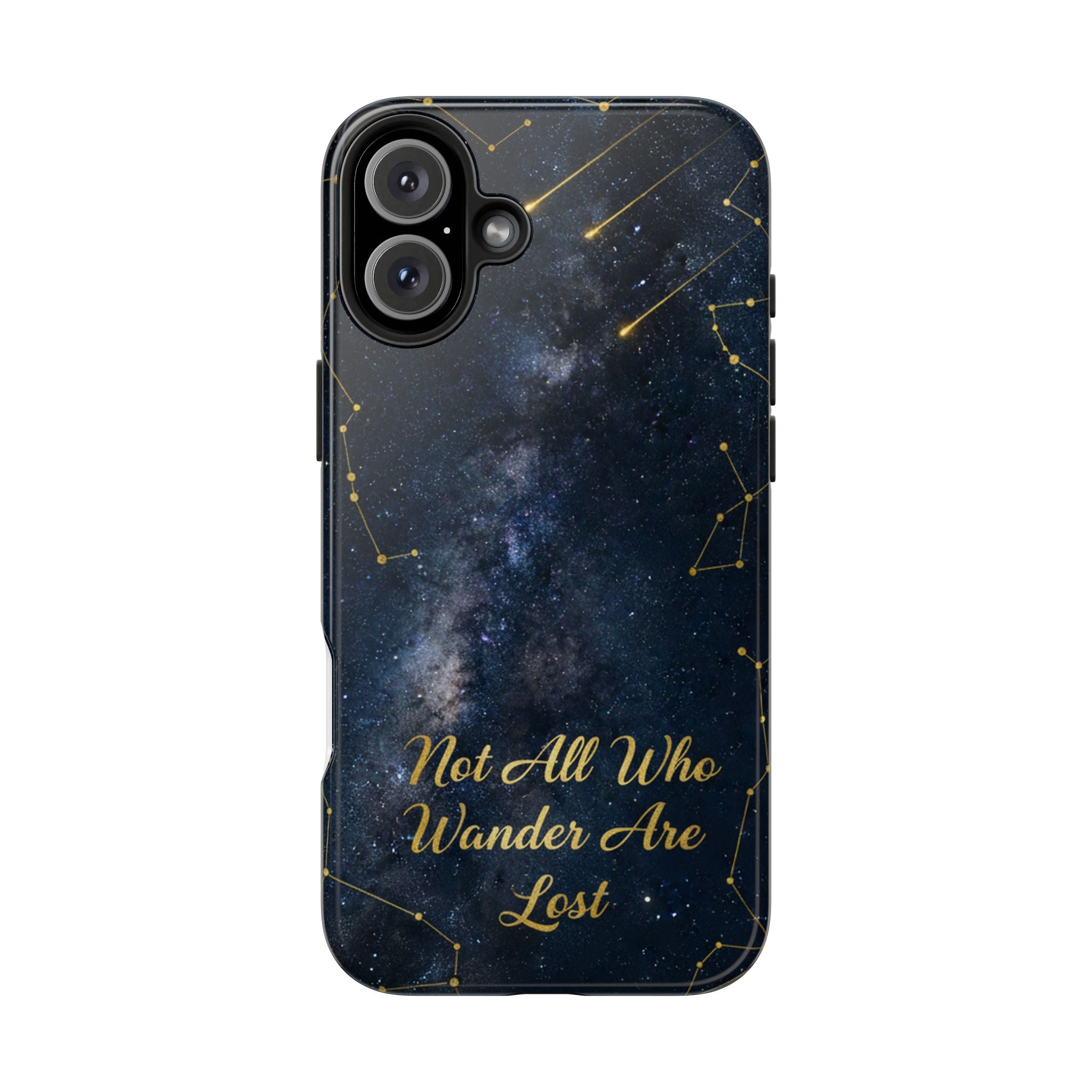 Starry Night Galaxy Phone Case | Not All Who Wander Are Lost