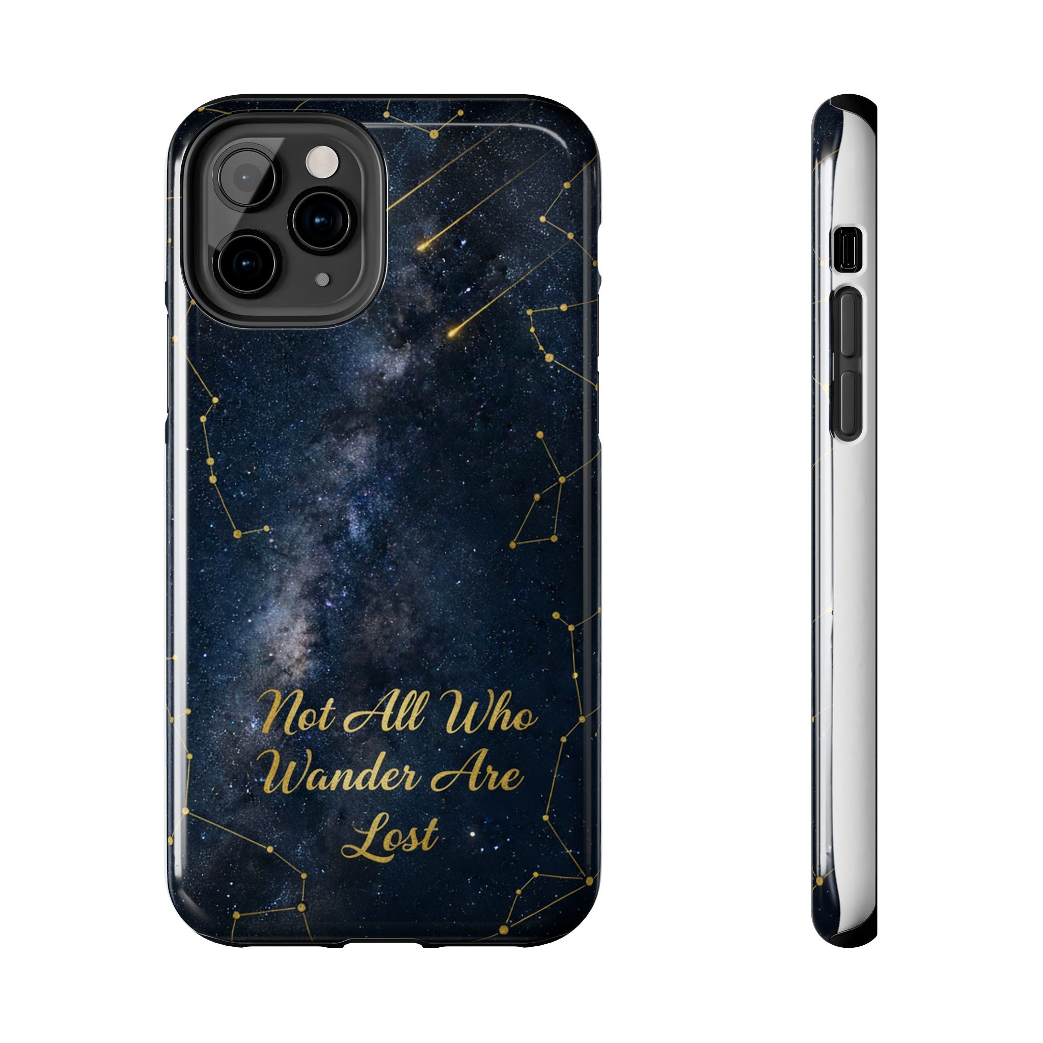 Starry Night Galaxy Phone Case | Not All Who Wander Are Lost