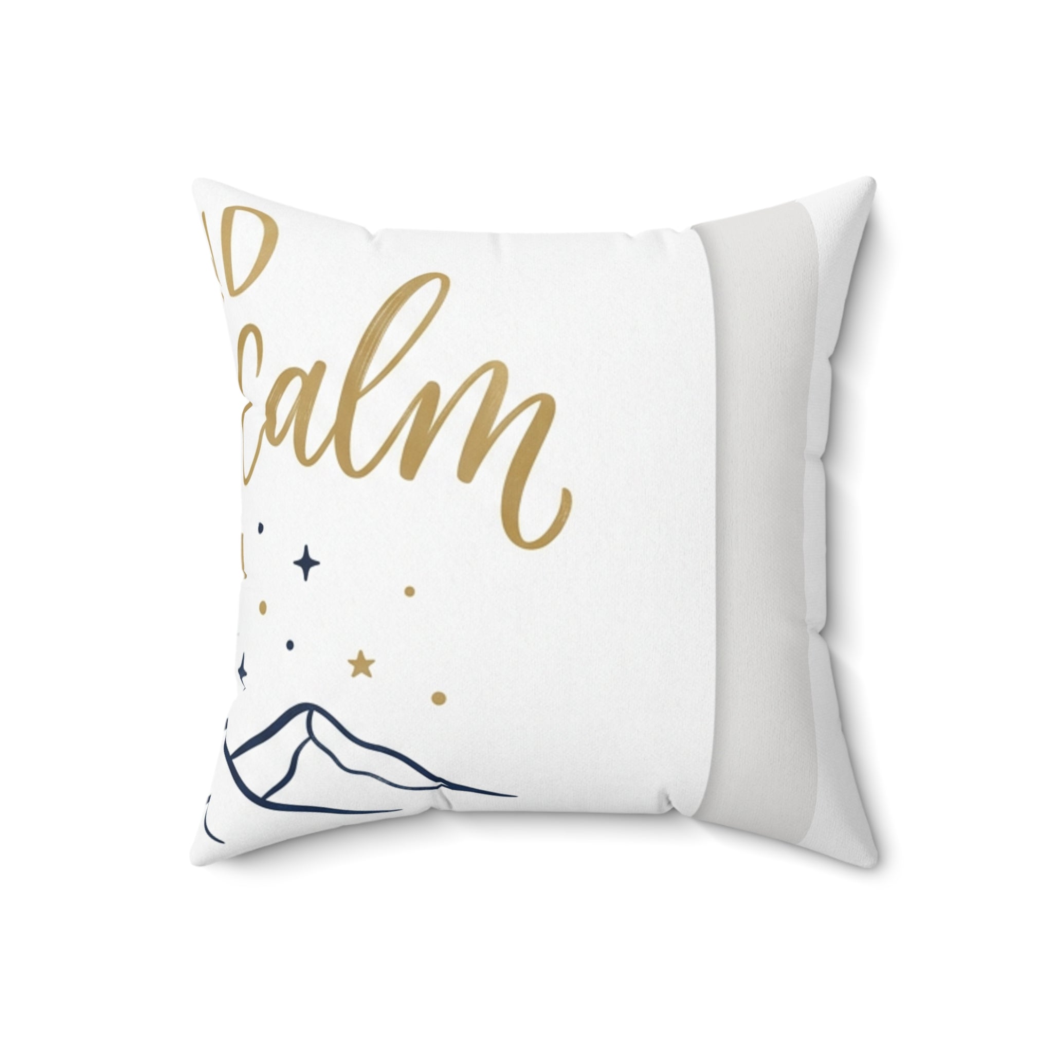 Find Your Calm Throw Pillow | Minimalist Mountain Moon Home Décor