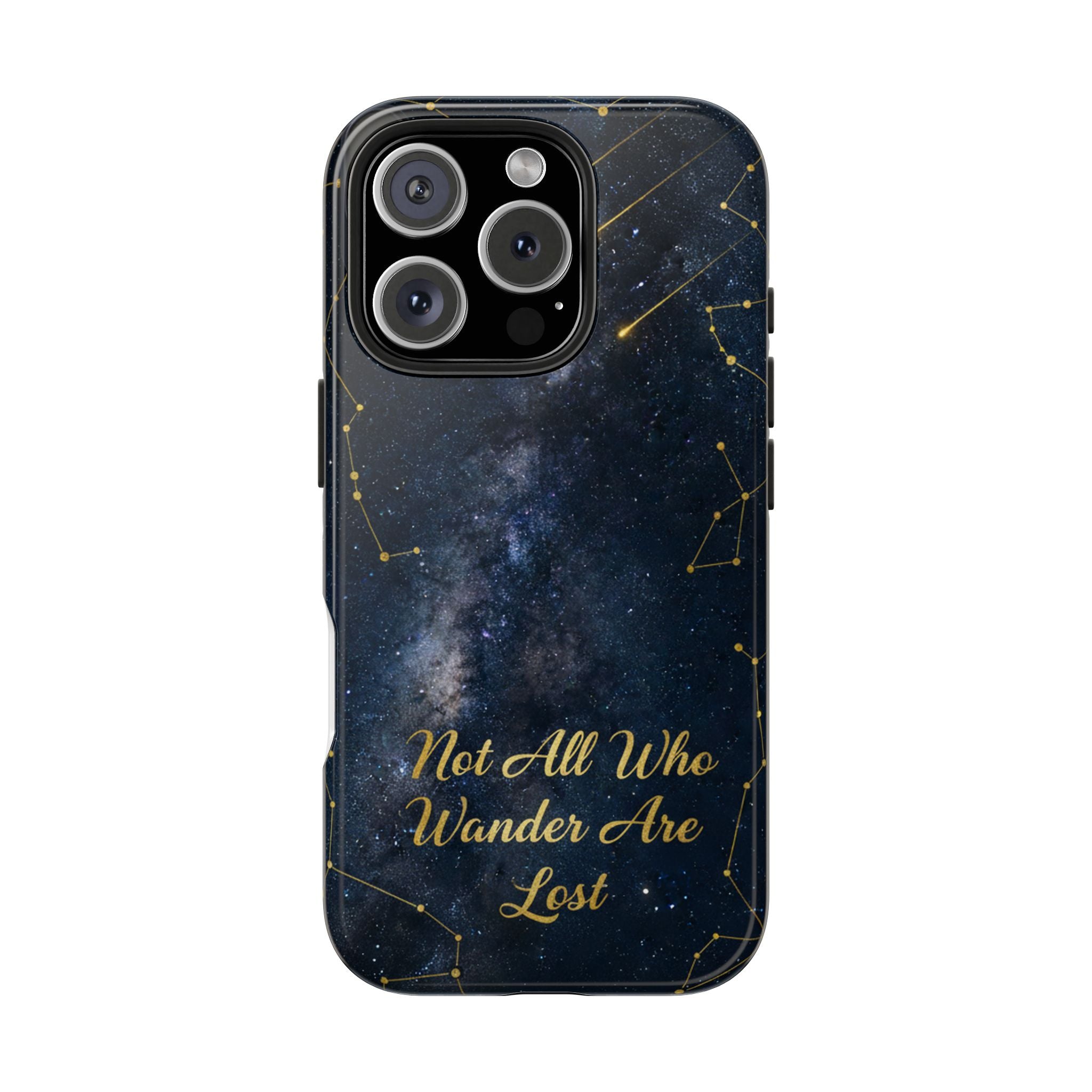 Starry Night Galaxy Phone Case | Not All Who Wander Are Lost