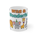 Wild & Wonderful Animal Mug - Cute Zoo Animals Coffee Mug