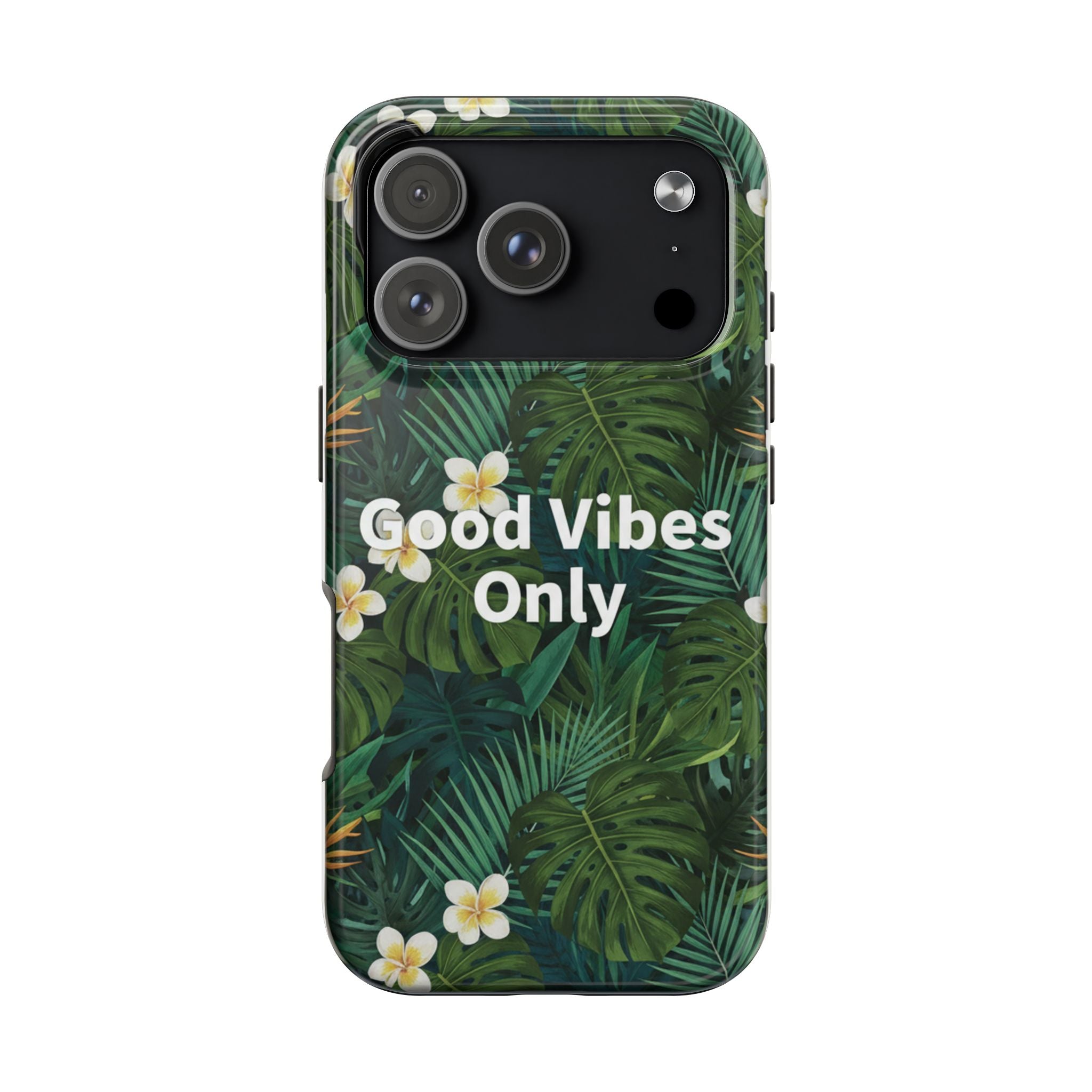 Tropical Leaves Phone Case | Good Vibes Only